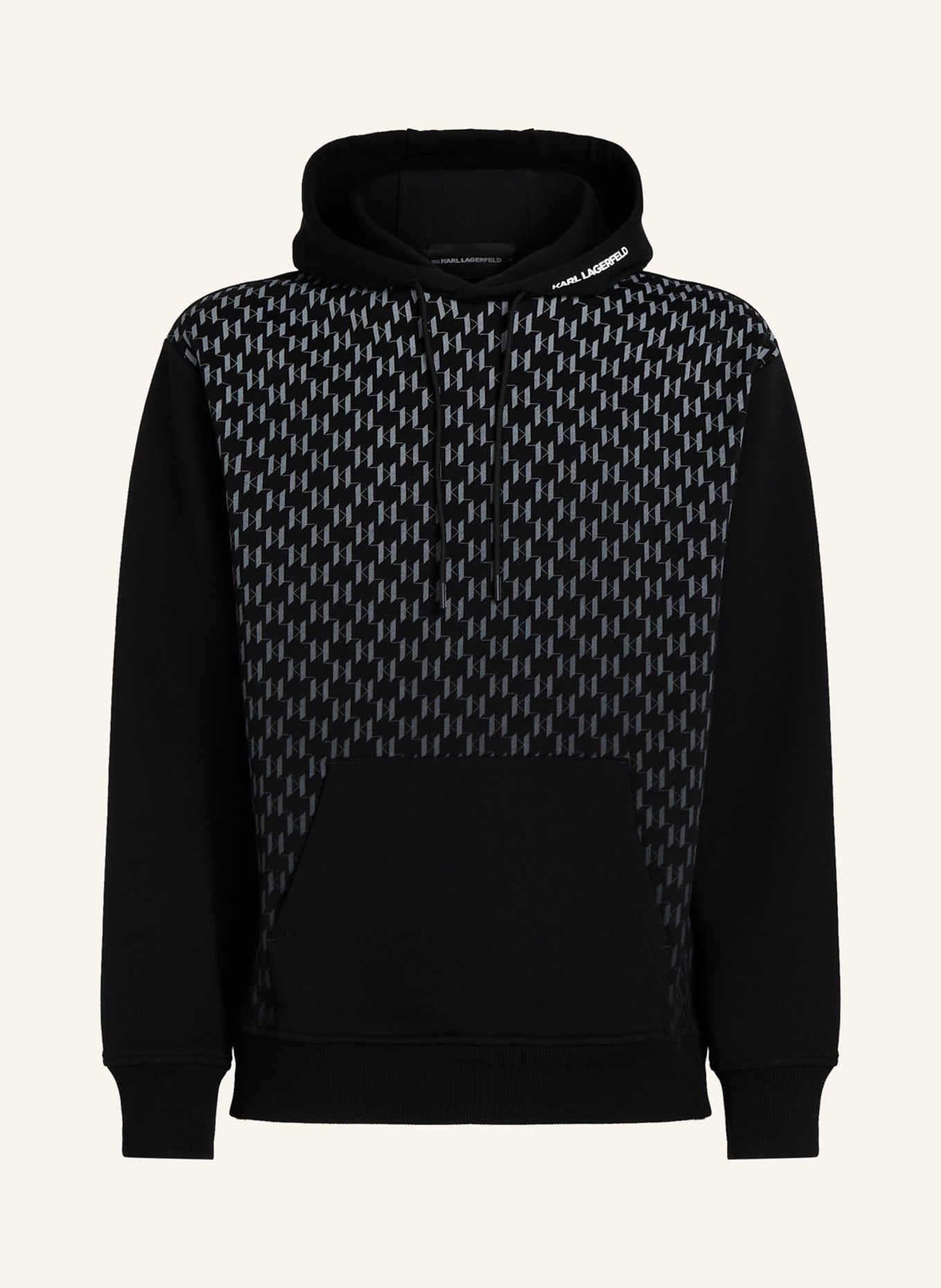 KARL LAGERFELD Hoodie, Farbe: SCHWARZ (Bild 1)