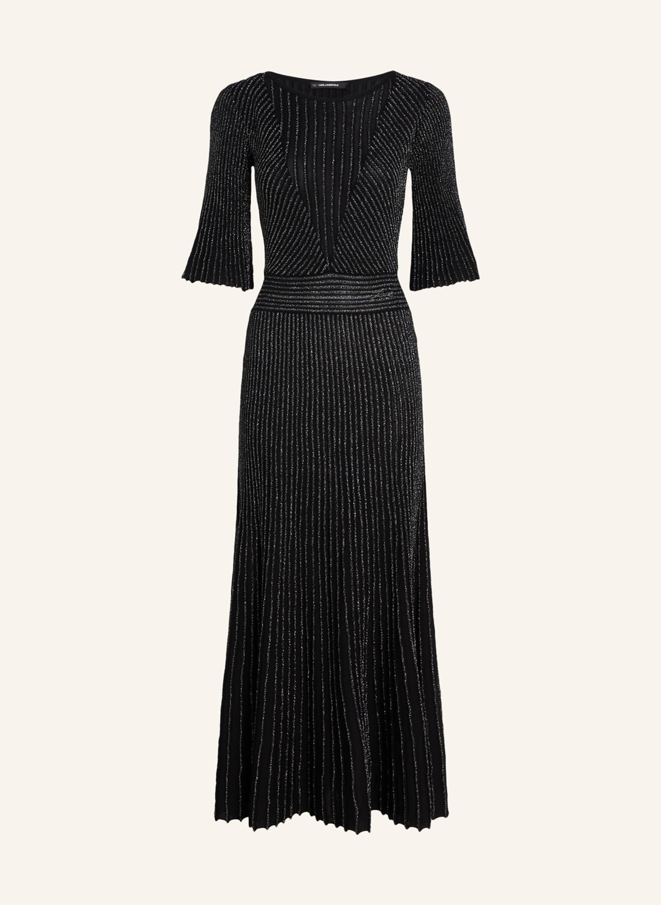 KARL LAGERFELD Kleid, Farbe: SCHWARZ/ SILBER (Bild 1)