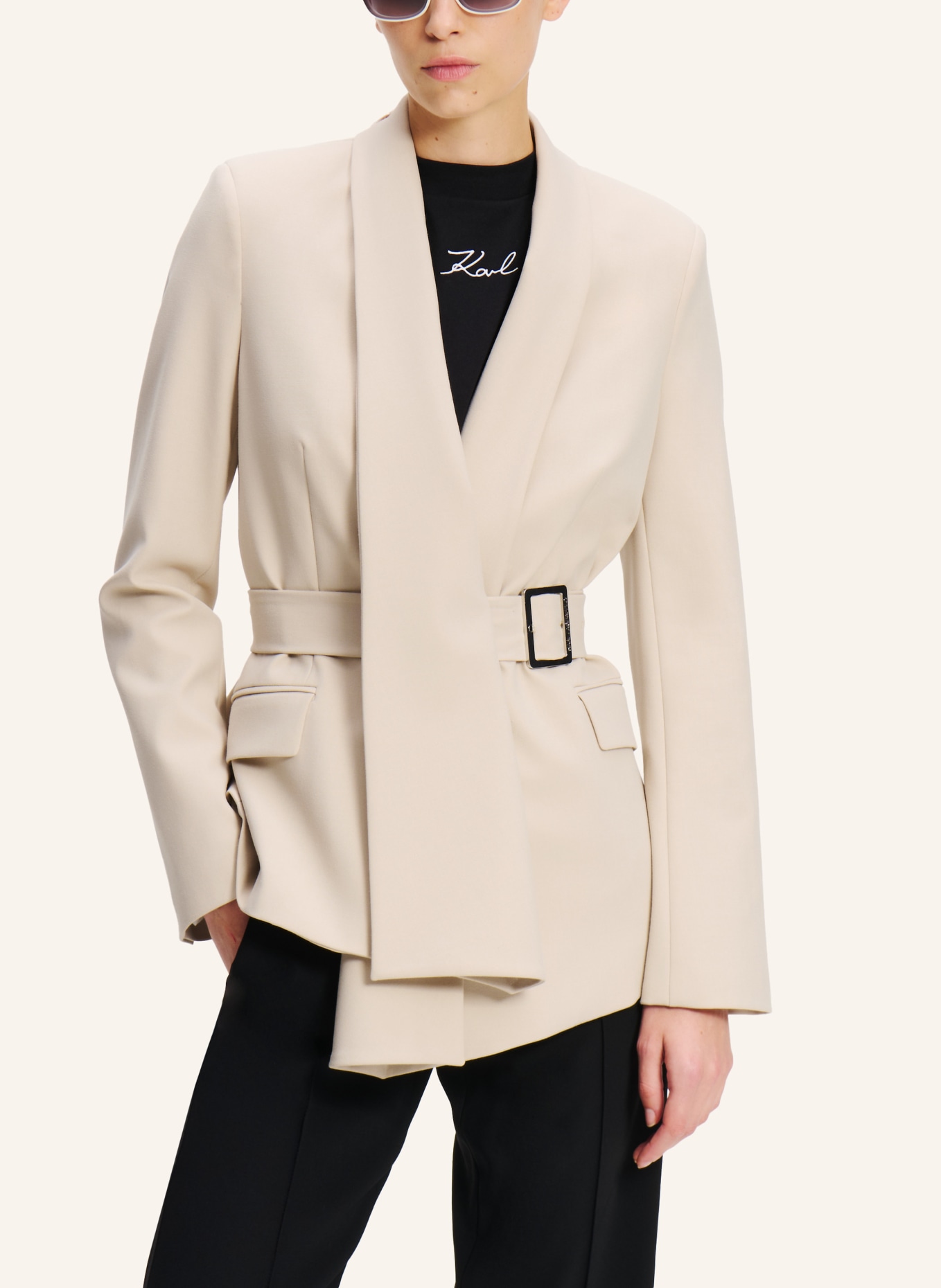 KARL LAGERFELD Blazer, Farbe: BEIGE (Bild 5)