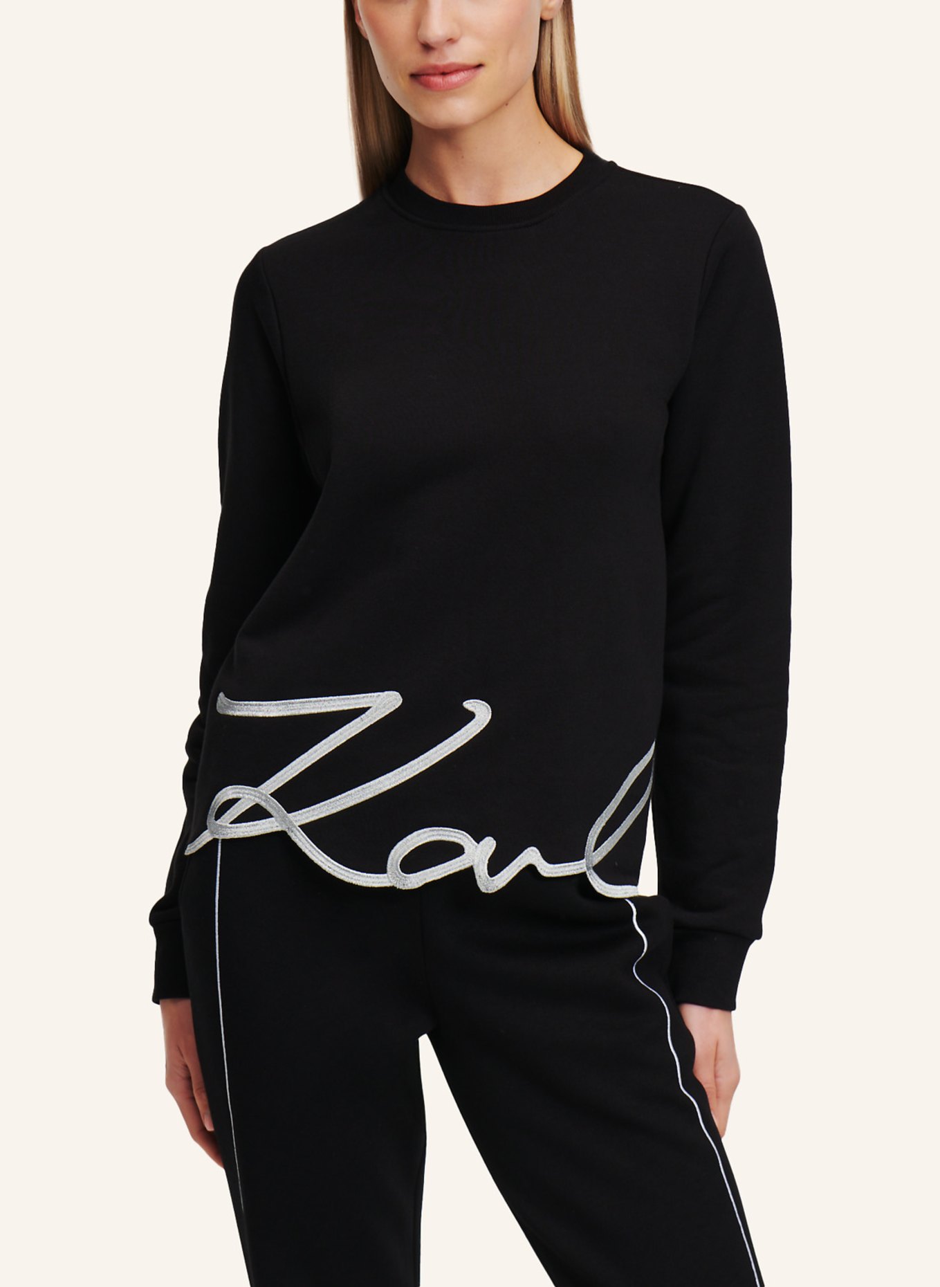 KARL LAGERFELD Sweatshirt, Farbe: SCHWARZ (Bild 4)