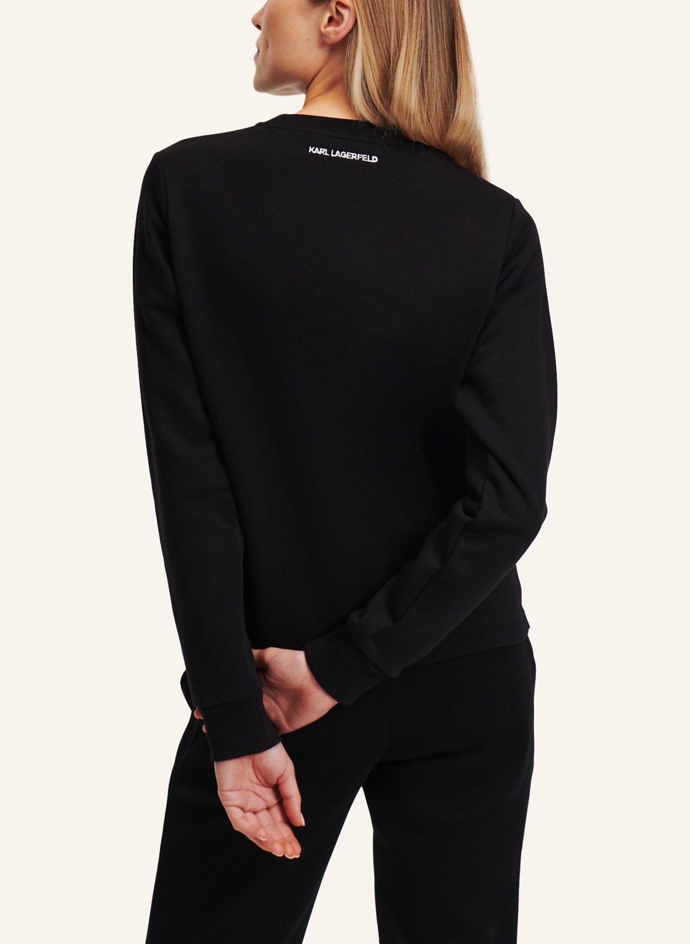 KARL LAGERFELD Sweatshirt, Farbe: SCHWARZ (Bild 2)