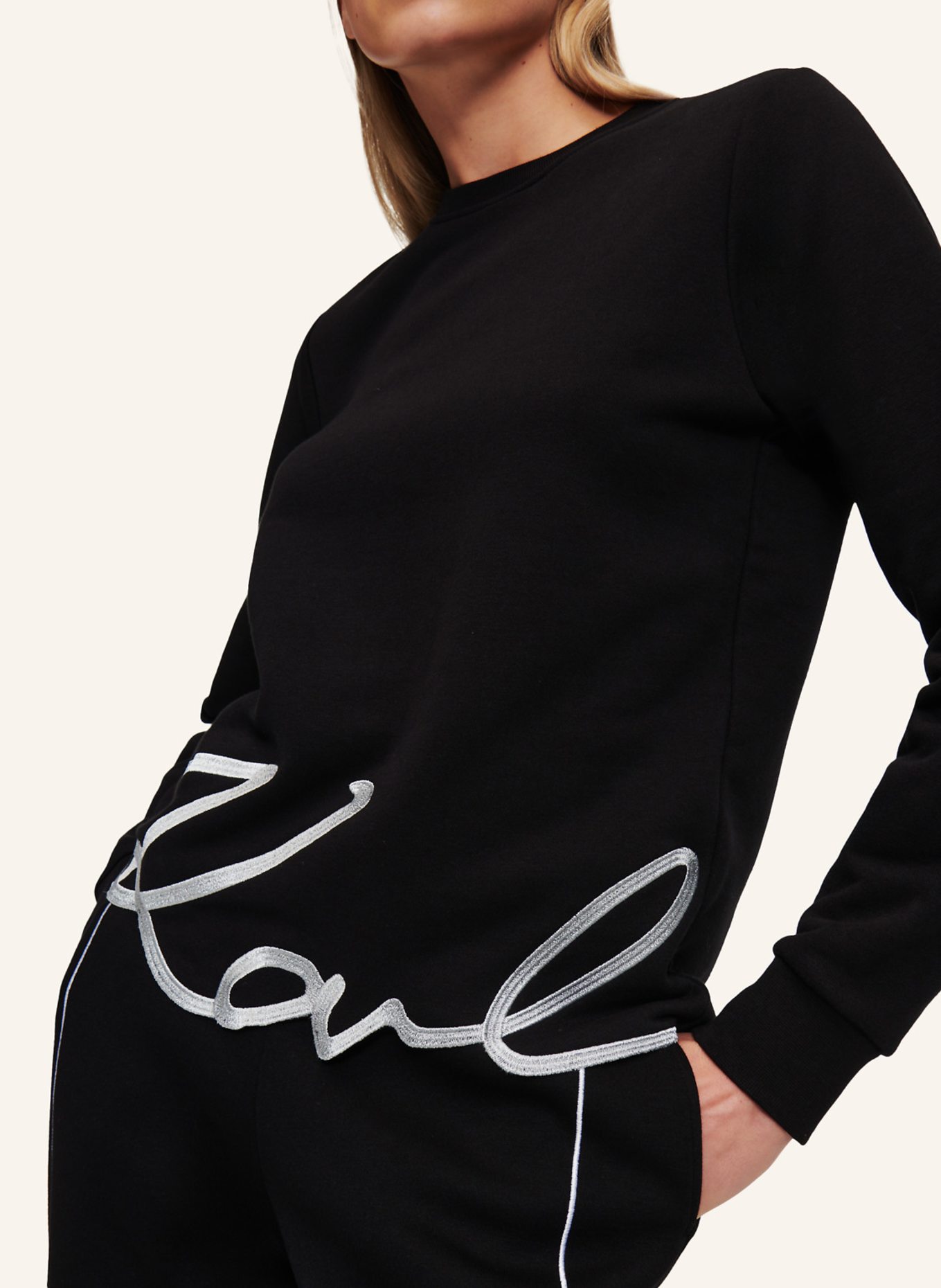 KARL LAGERFELD Sweatshirt, Farbe: SCHWARZ (Bild 3)