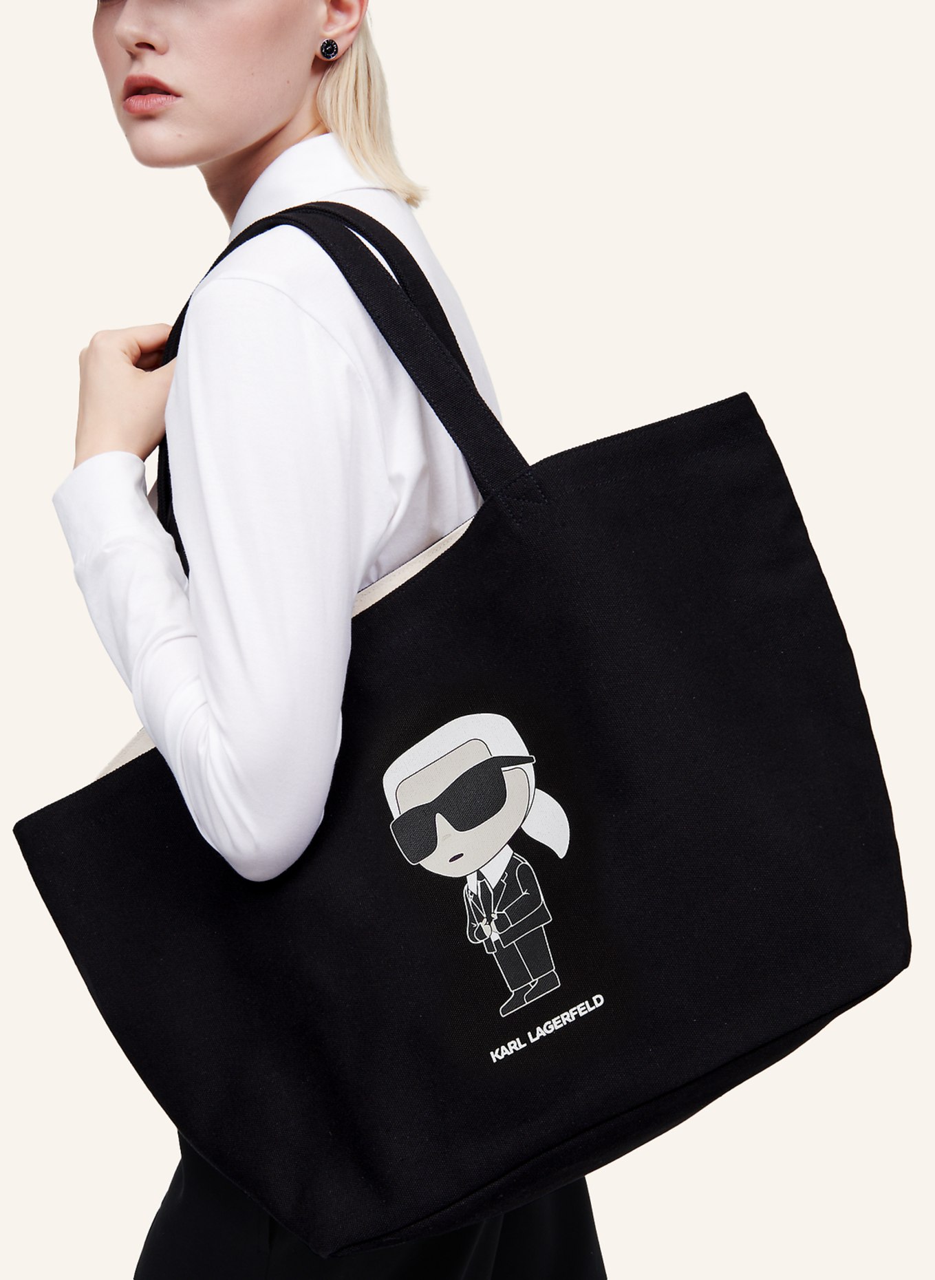 KARL LAGERFELD Shopper, Farbe: SCHWARZ (Bild 11)