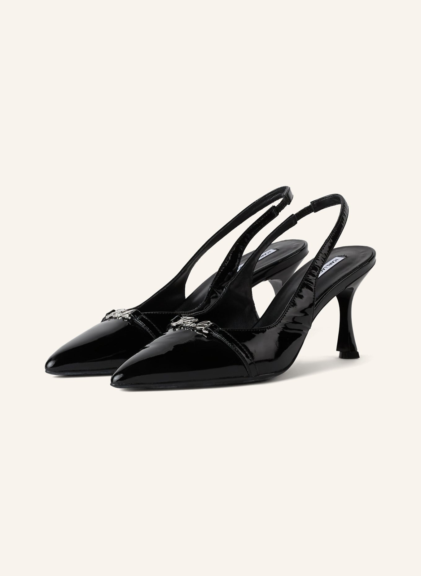 KARL LAGERFELD Pumps, Farbe: SCHWARZ (Bild 1)