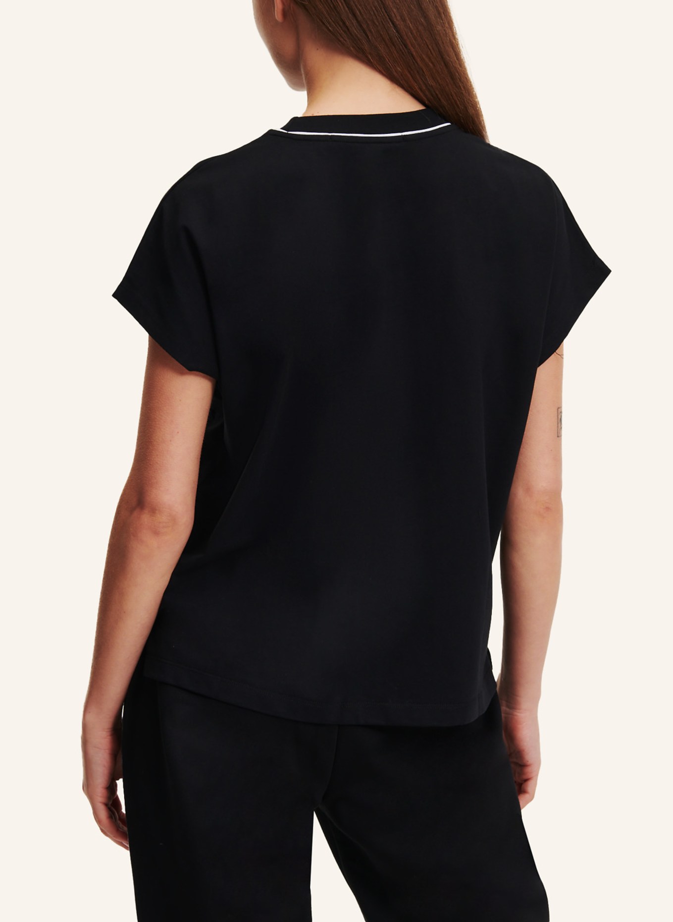 KARL LAGERFELD Top, Farbe: SCHWARZ (Bild 3)