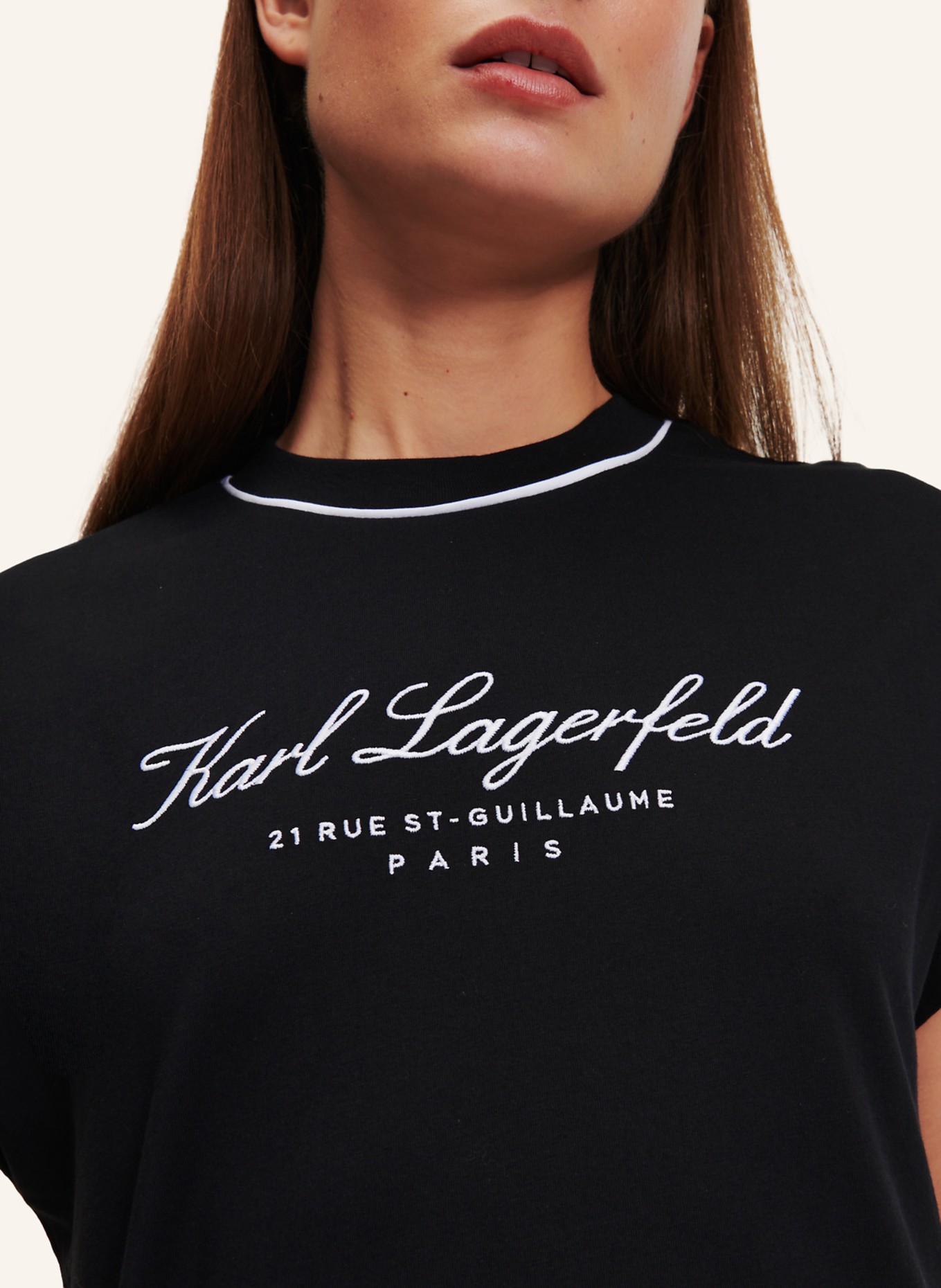 KARL LAGERFELD Top, Farbe: SCHWARZ (Bild 4)