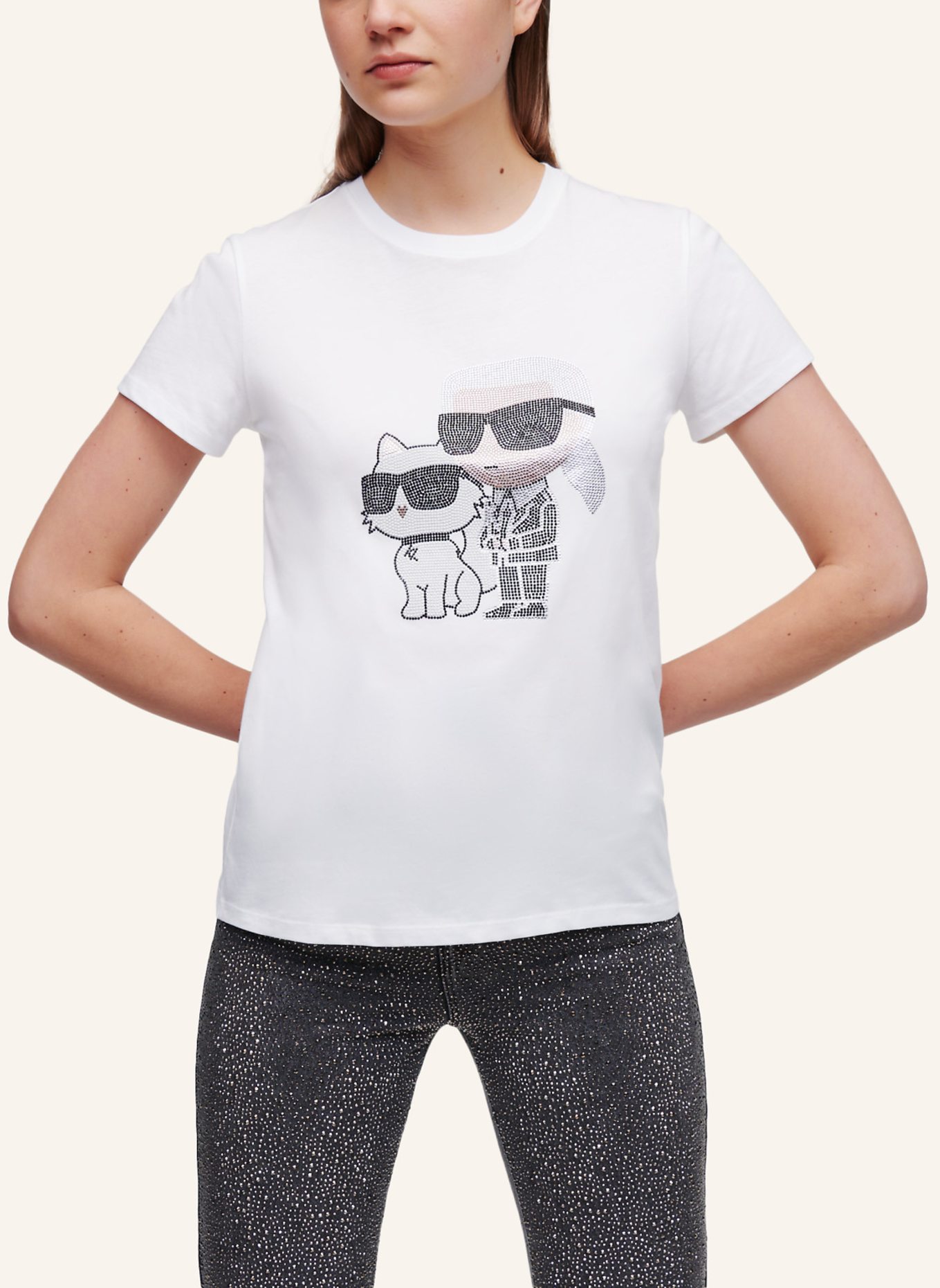 KARL LAGERFELD T-shirt, Farbe: WEISS (Bild 6)