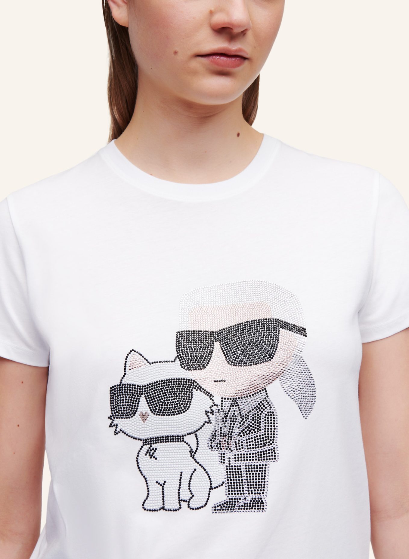 KARL LAGERFELD T-shirt, Farbe: WEISS (Bild 5)