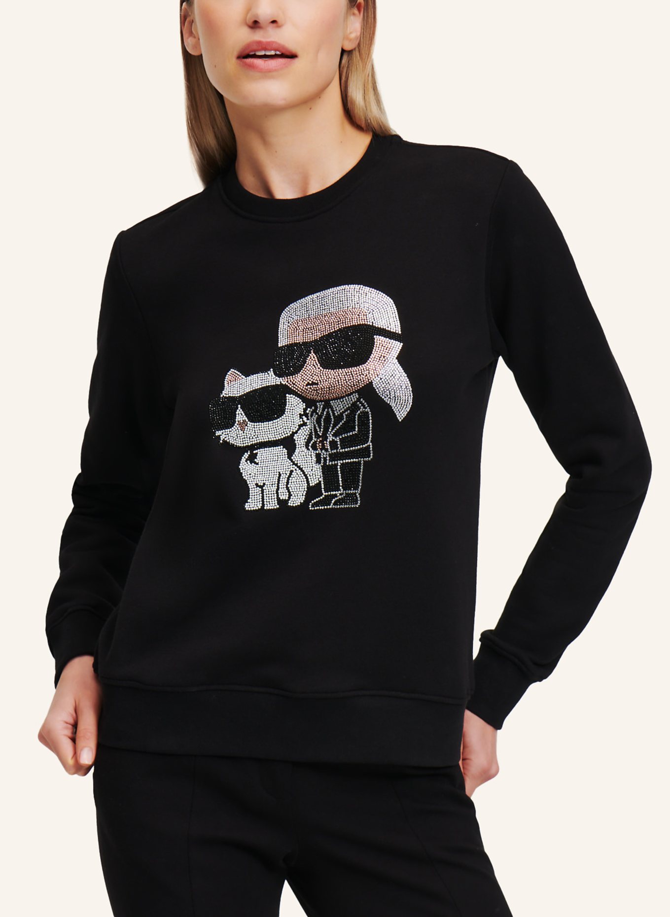 KARL LAGERFELD Sweatshirt, Farbe: SCHWARZ (Bild 5)