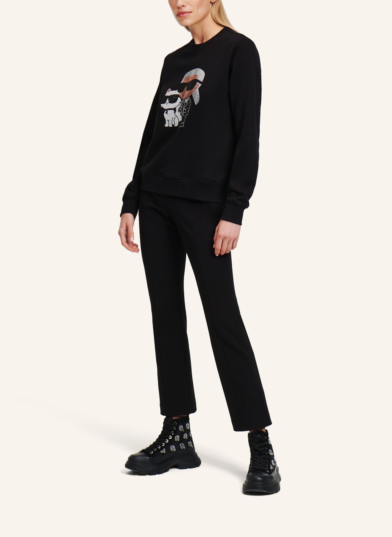 KARL LAGERFELD Sweatshirt, Farbe: SCHWARZ (Bild 3)