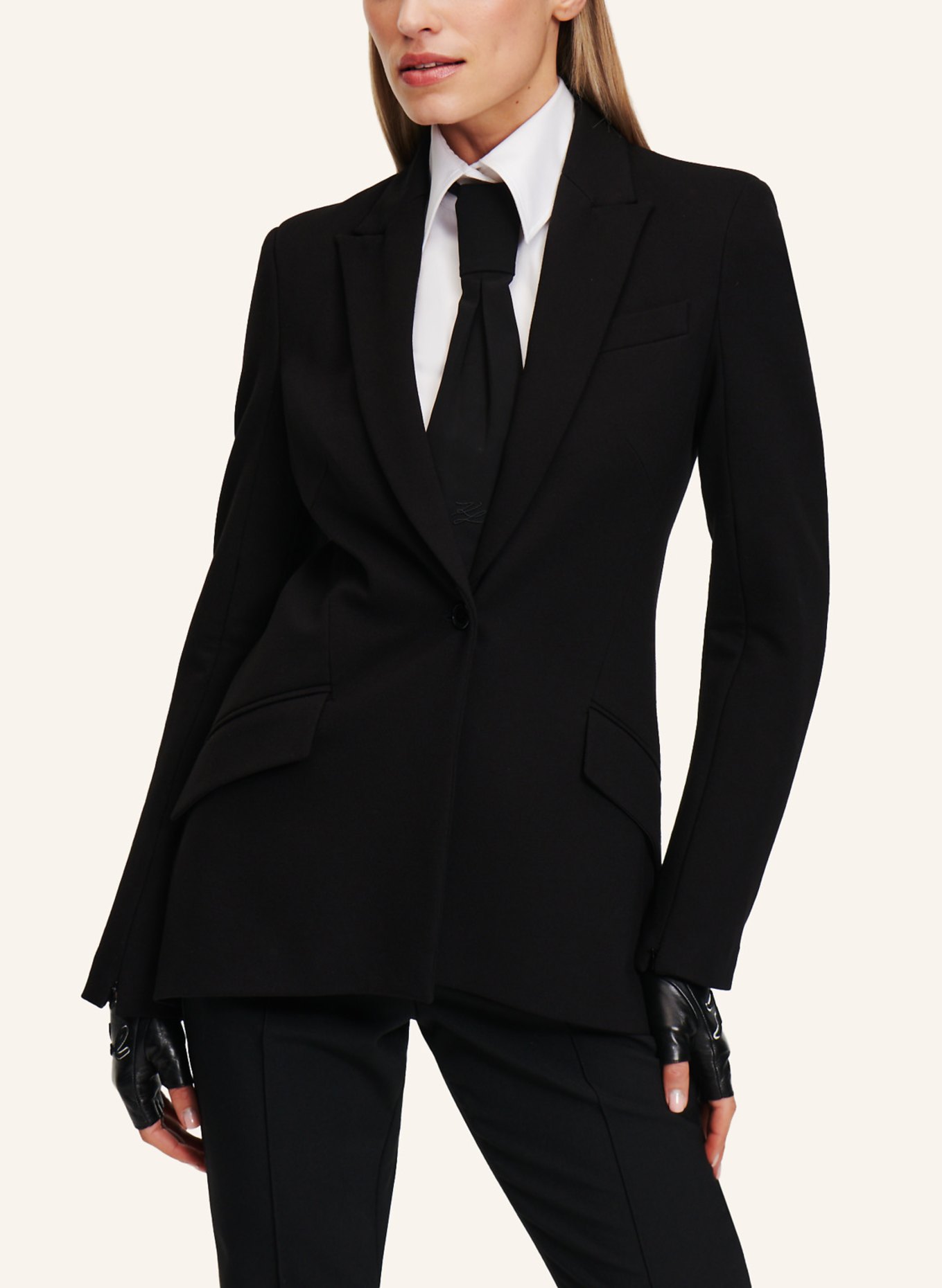 KARL LAGERFELD Blazer, Farbe: SCHWARZ (Bild 5)