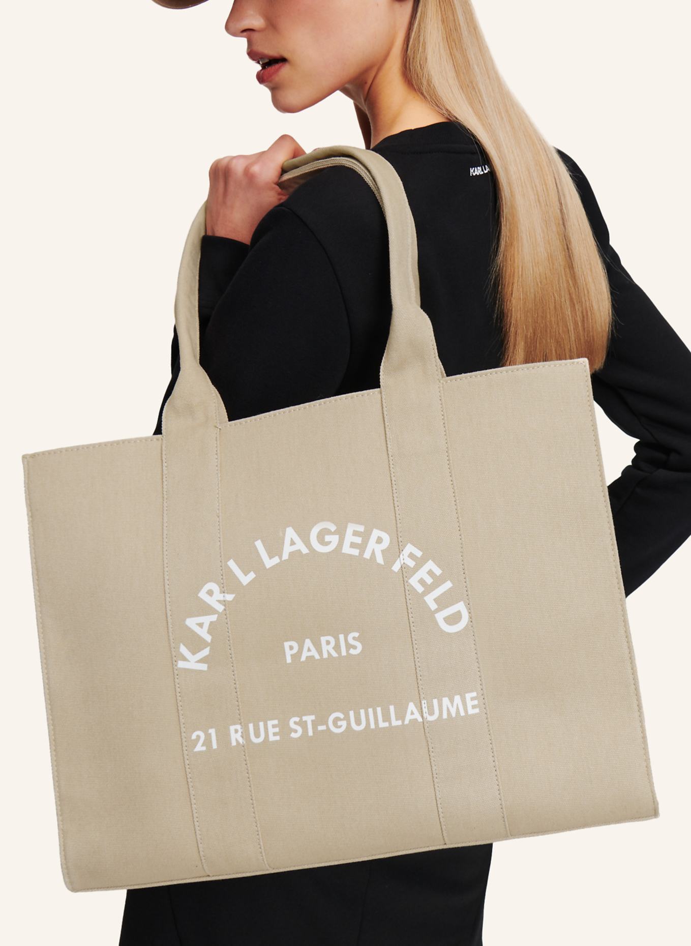 KARL LAGERFELD Shopper, Farbe: BEIGE (Bild 6)