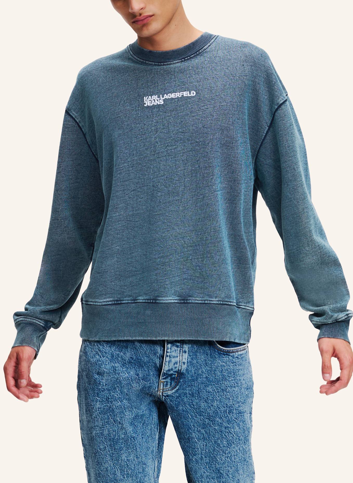 KARL LAGERFELD JEANS Sweatshirt, Farbe: BLAU (Bild 5)