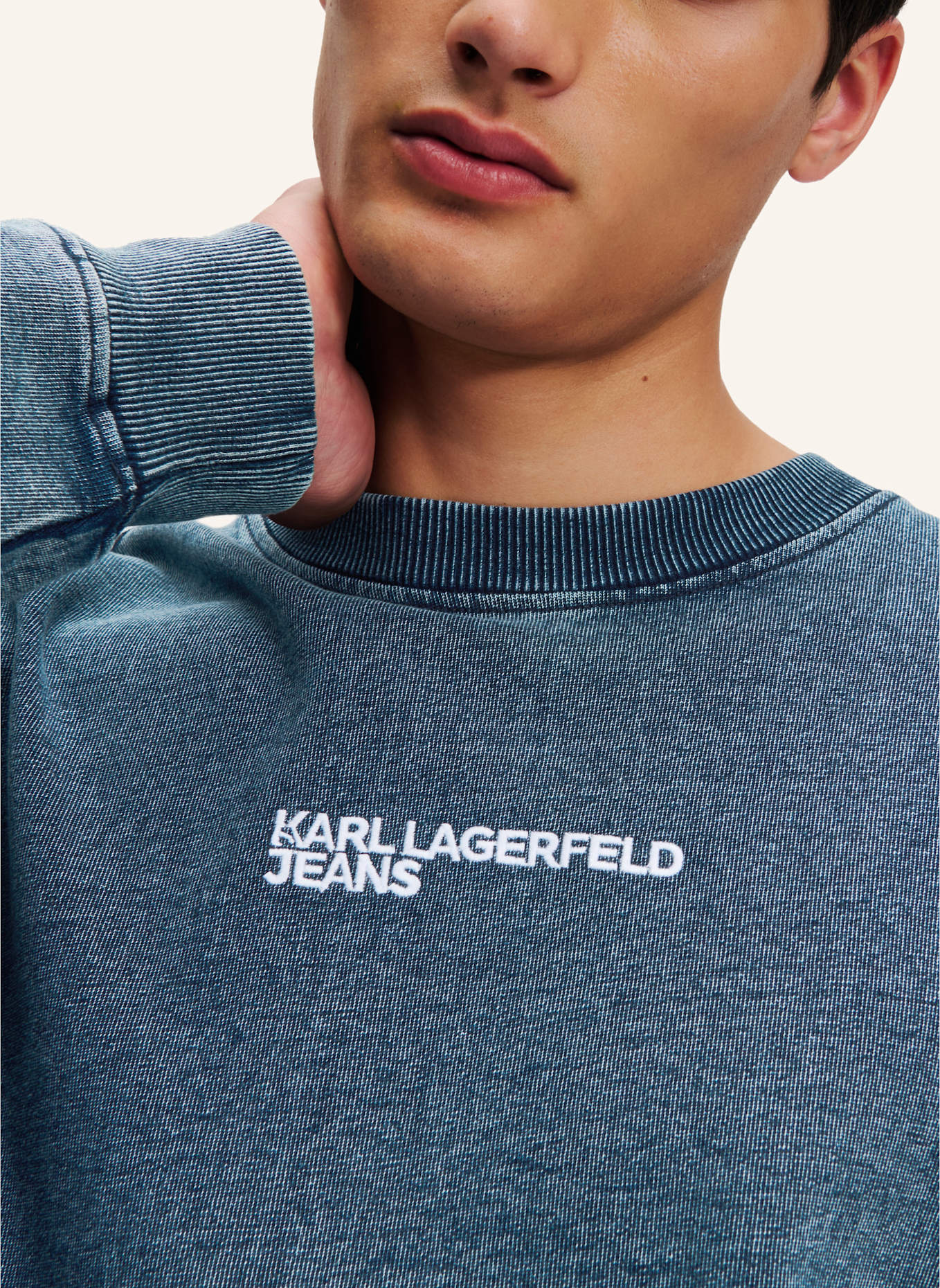 KARL LAGERFELD JEANS Sweatshirt, Farbe: BLAU (Bild 4)