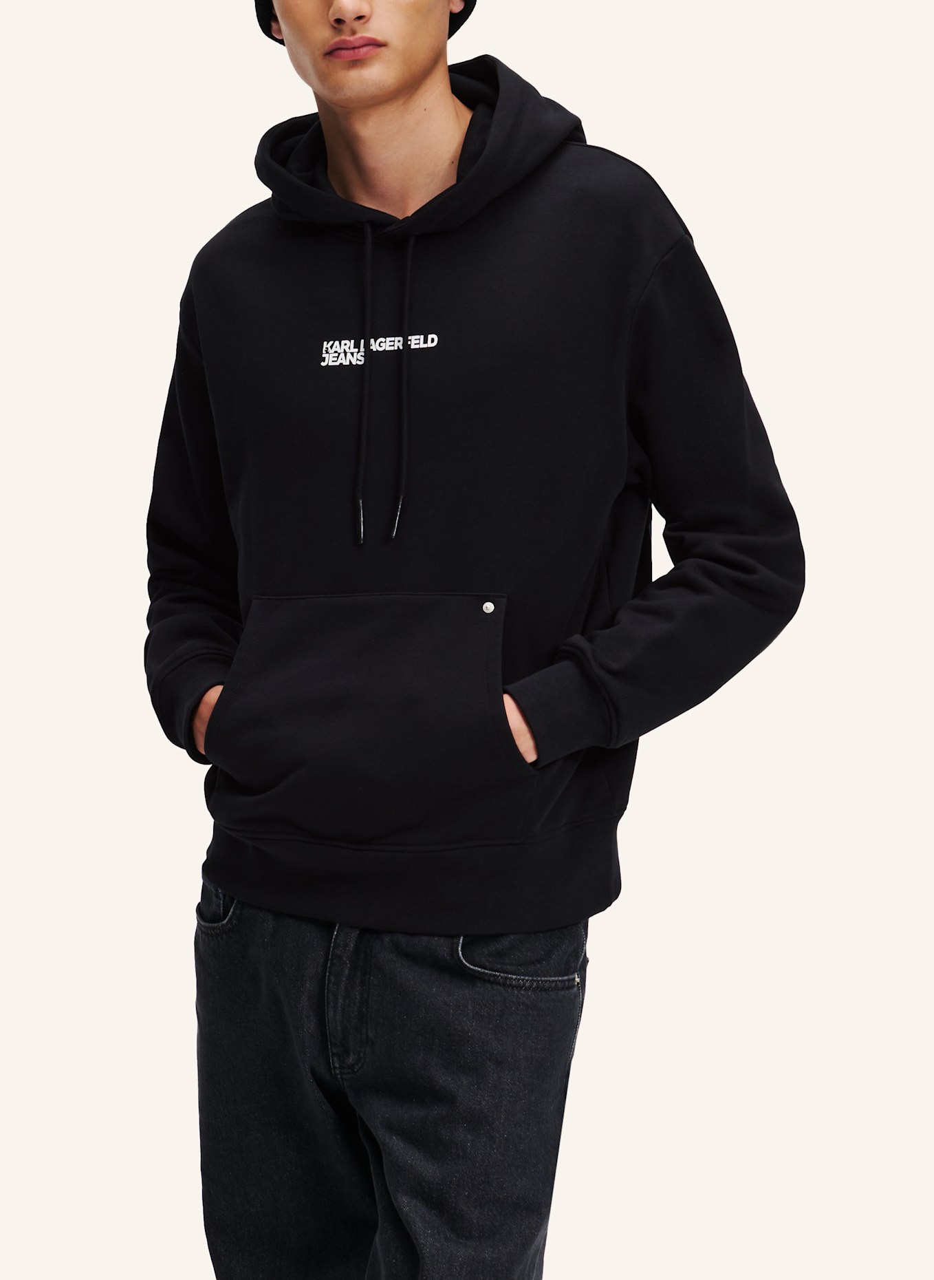 KARL LAGERFELD JEANS Hoodie, Farbe: SCHWARZ (Bild 5)