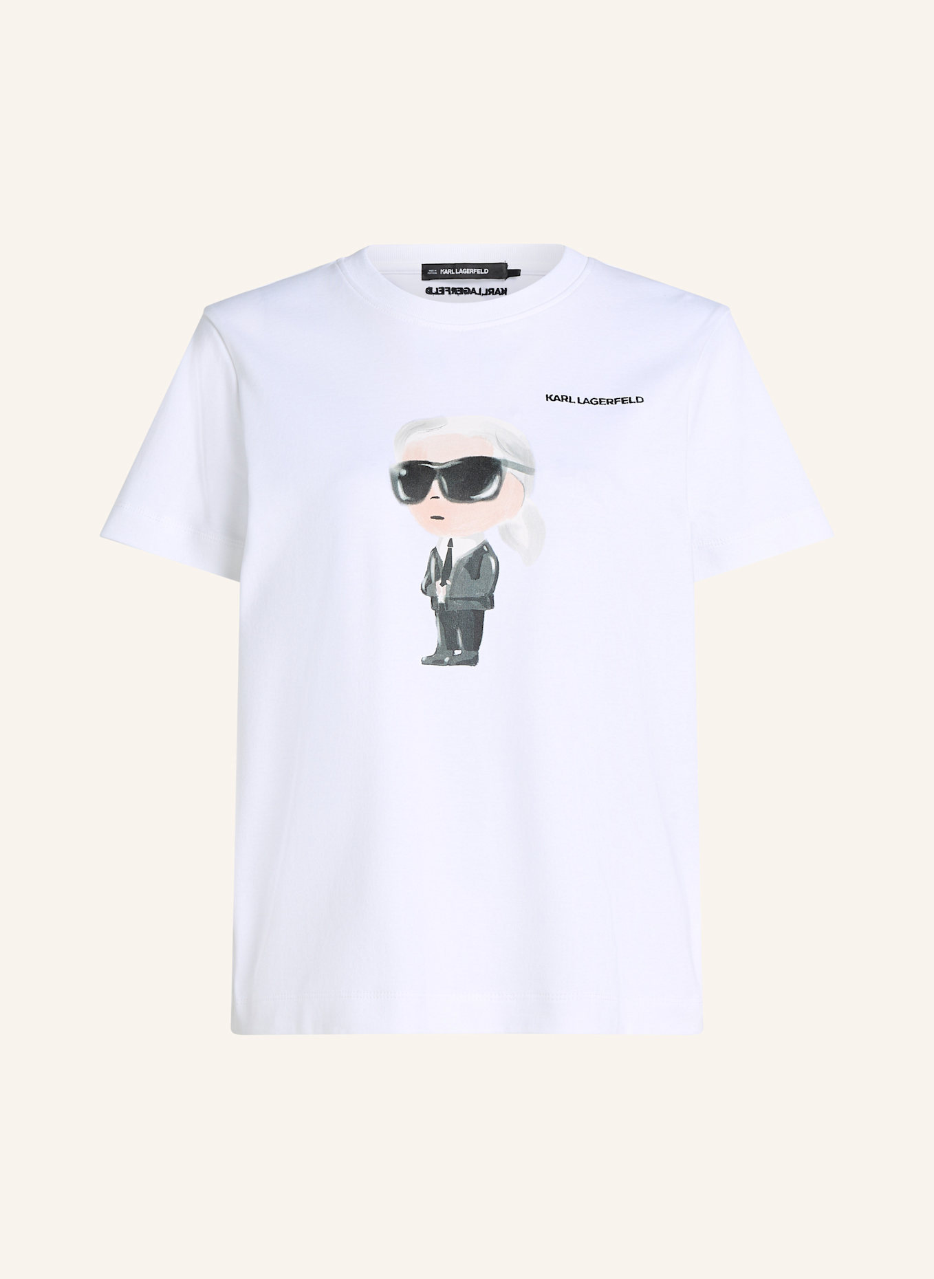 KARL LAGERFELD IKON T-SHIRT, Farbe: WEISS (Bild 1)