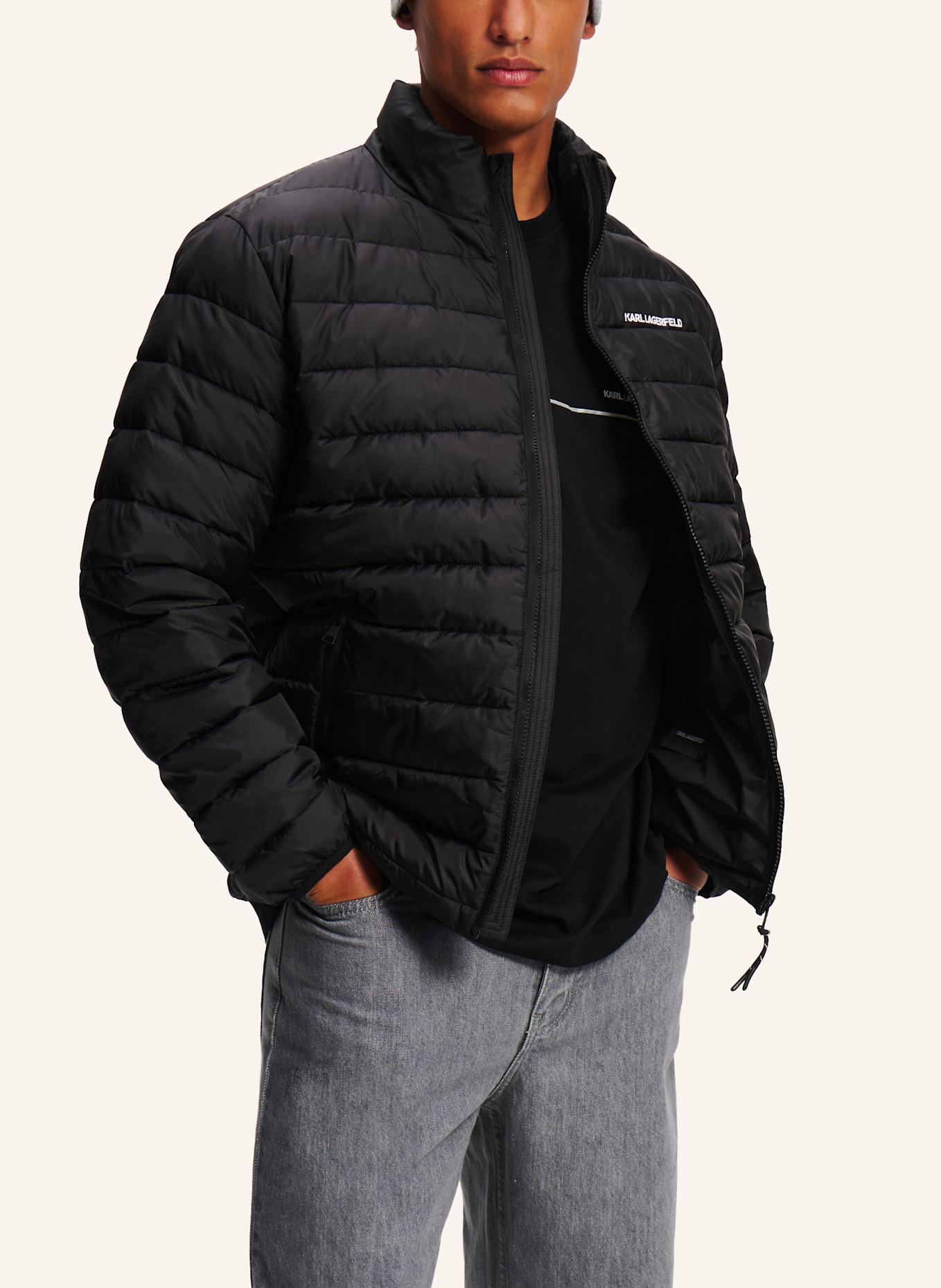 KARL LAGERFELD Jacke: SCHWARZ