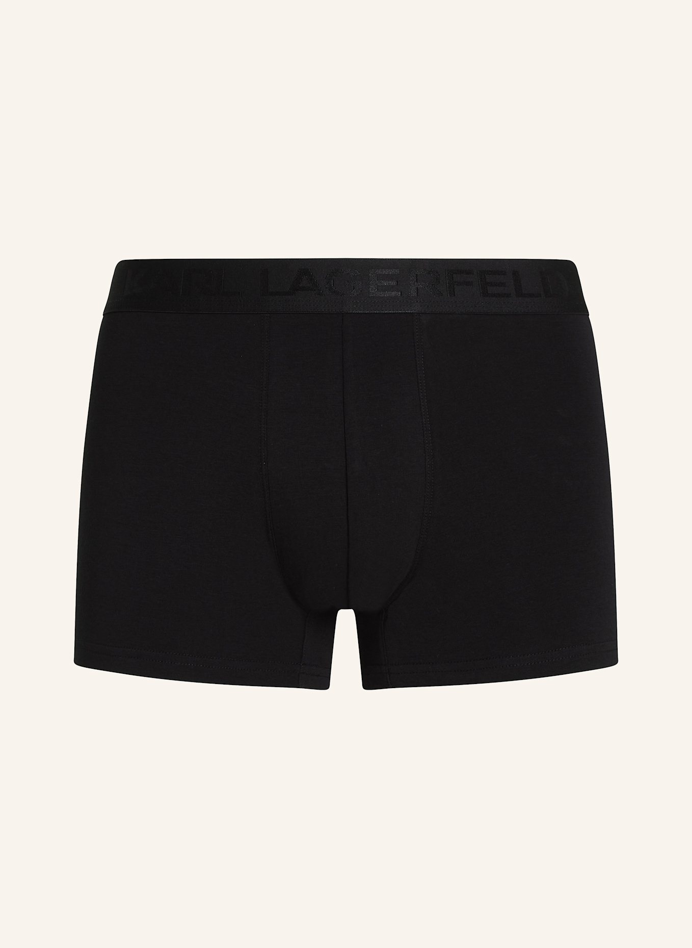 KARL LAGERFELD FARBLICH ABGESTIMMTE BOXERSHORTS MIT KARL-LOGO €“ 3ER-SET, Farbe: SCHWARZ (Bild 1)