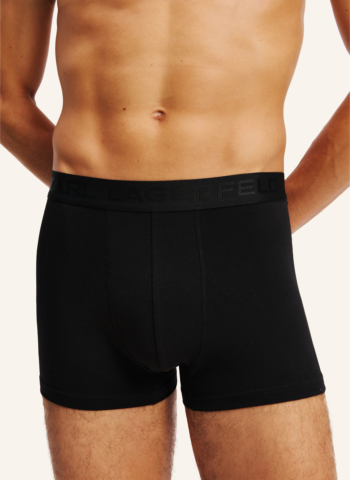 KARL LAGERFELD FARBLICH ABGESTIMMTE BOXERSHORTS MIT KARL-LOGO €“ 3ER-SET, Farbe: SCHWARZ (Bild 4)