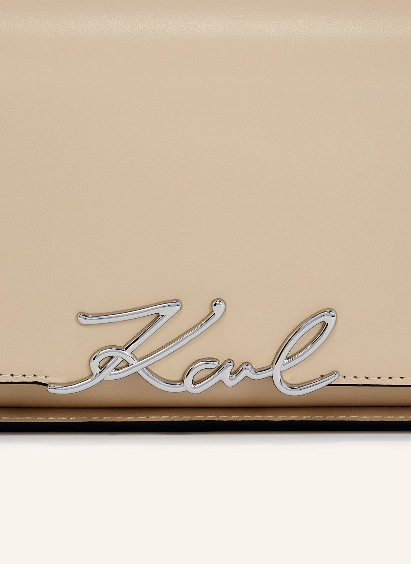 KARL LAGERFELD K/SIGNATURE ZWEIWEG-UMHÄNGETASCHE, Farbe: BEIGE (Bild 4)