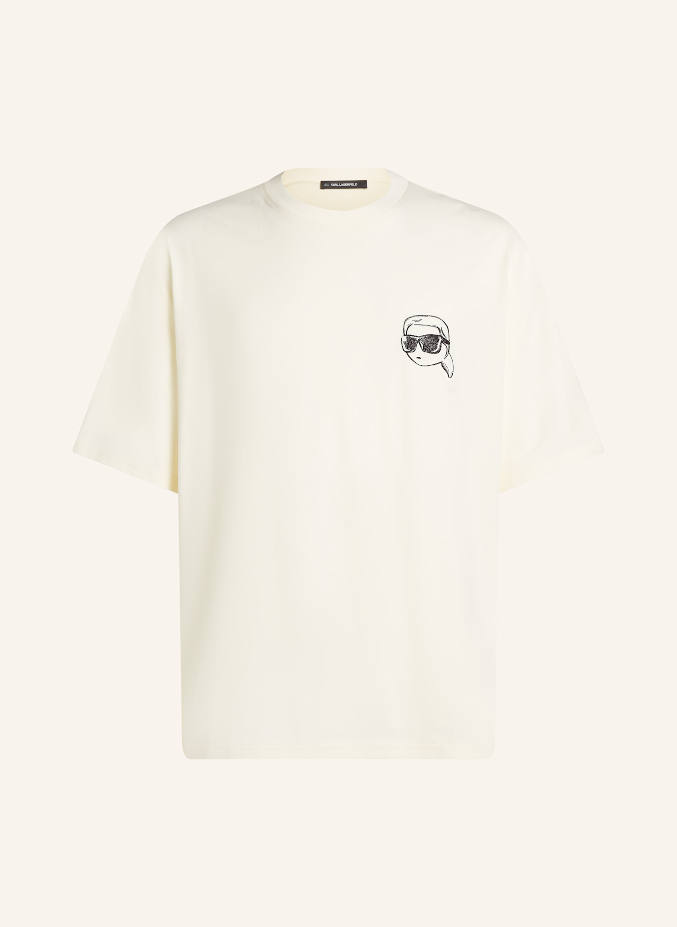 KARL LAGERFELD IKON T-SHIRT, Farbe: BEIGE (Bild 1)