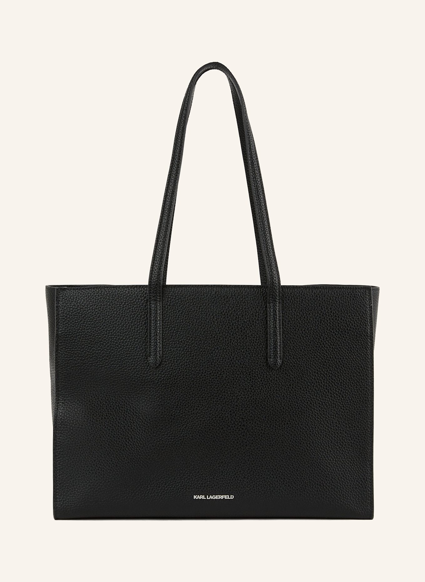 KARL LAGERFELD IKON GROSSE GENOPPTE TOTE-BAG, Farbe: SCHWARZ (Bild 2)