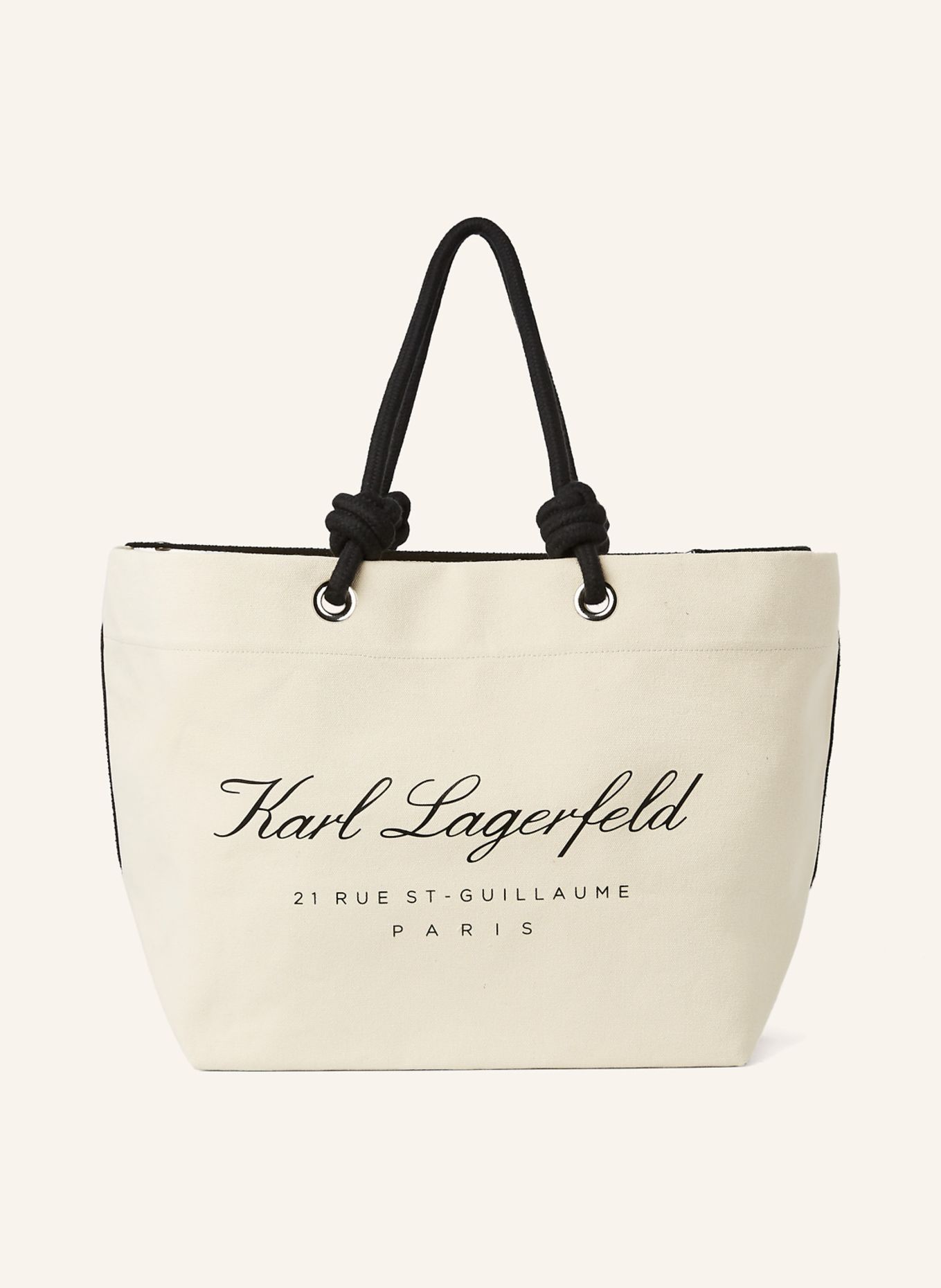 KARL LAGERFELD Strandtasche: BEIGE