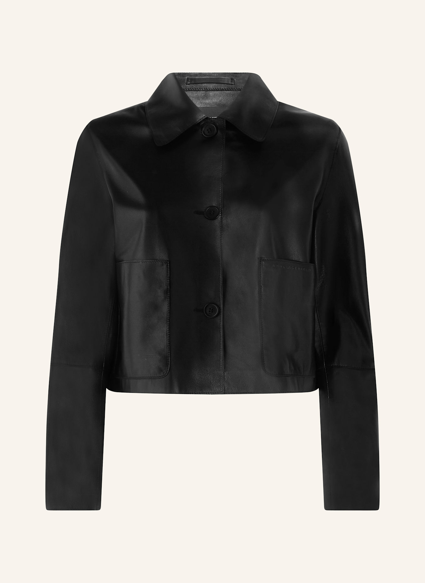 KARL LAGERFELD LEDERJACKE, Farbe: SCHWARZ (Bild 1)