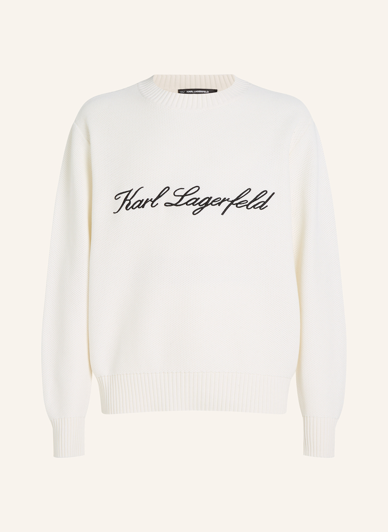 KARL LAGERFELD HOTEL KARL PULLOVER, Farbe: BEIGE (Bild 1)