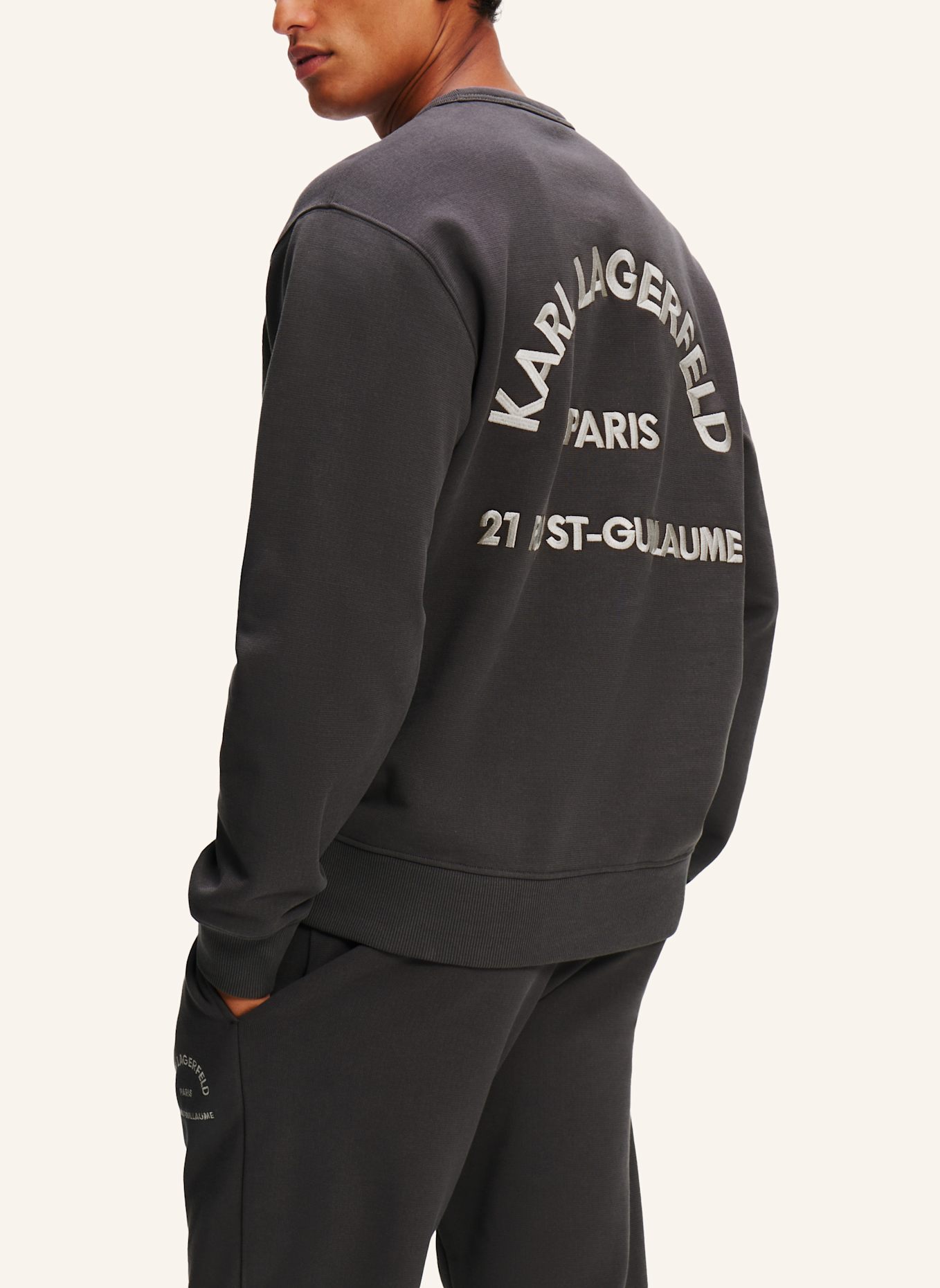 KARL LAGERFELD RUE ST-GUILLAUME SWEATSHIRT, Farbe: GRAU (Bild 2)