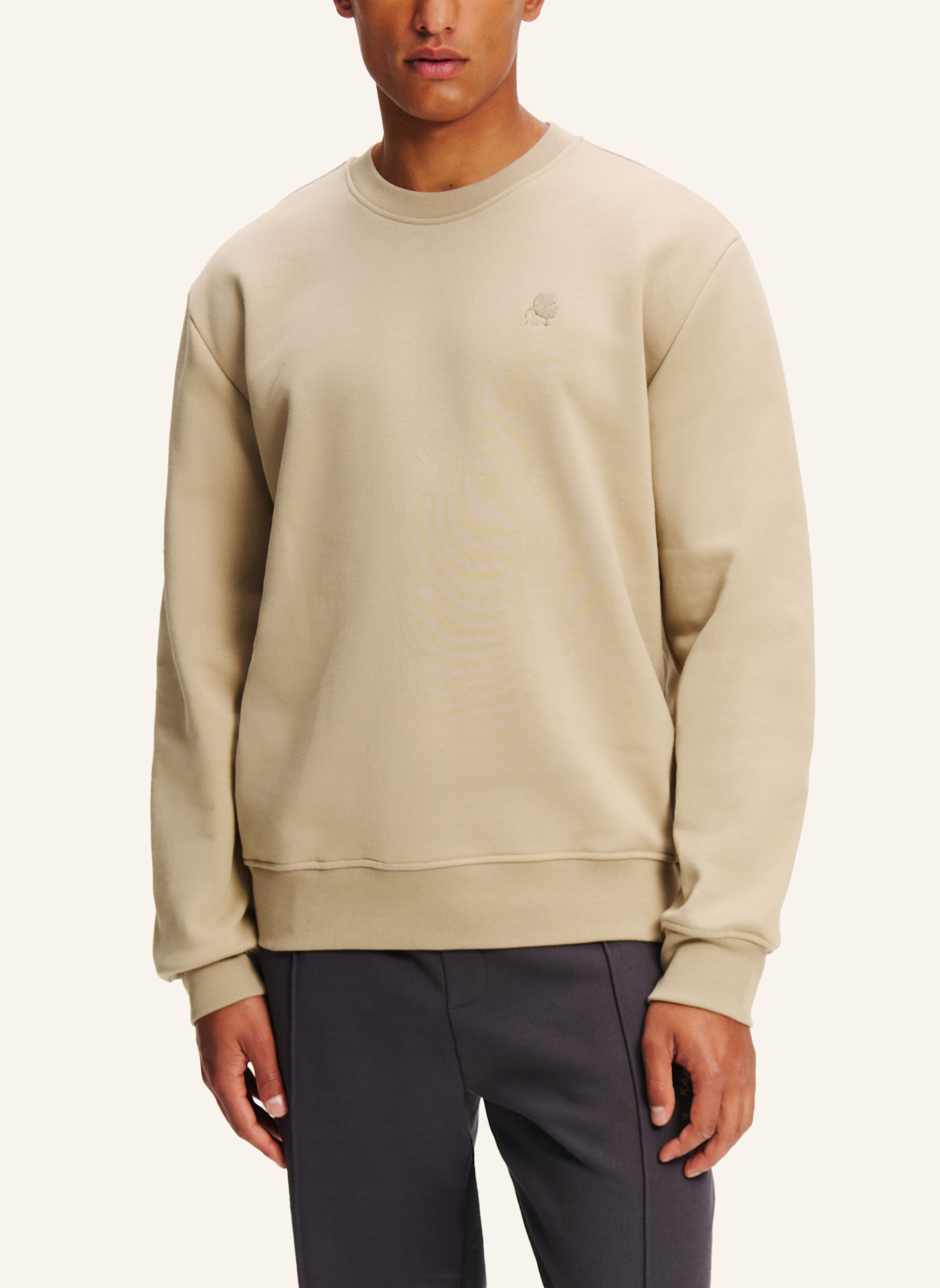 KARL LAGERFELD KARL KAMEO SWEATSHIRT, Farbe: TAUPE (Bild 5)