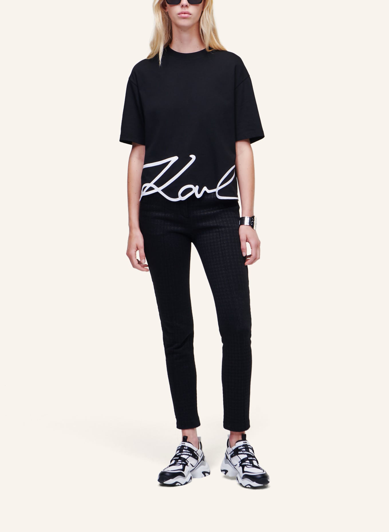 KARL LAGERFELD T-shirt: SCHWARZ