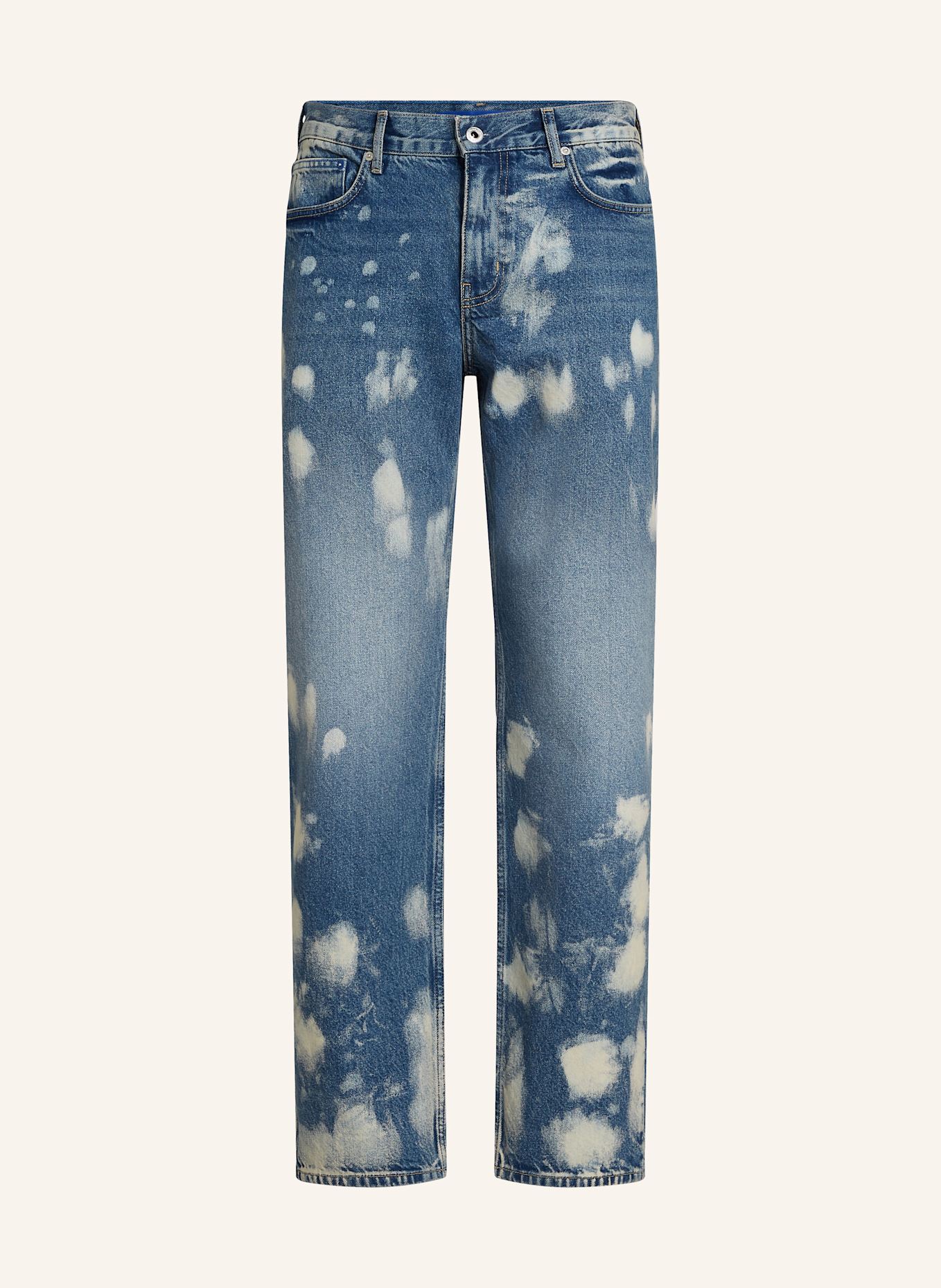 KARL LAGERFELD JEANS BLEACHED STRAIGHT JEANS, Farbe: BLAU (Bild 1)