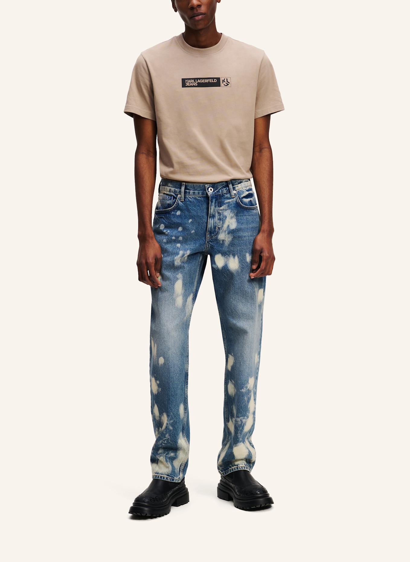 KARL LAGERFELD JEANS BLEACHED STRAIGHT JEANS, Farbe: BLAU (Bild 5)