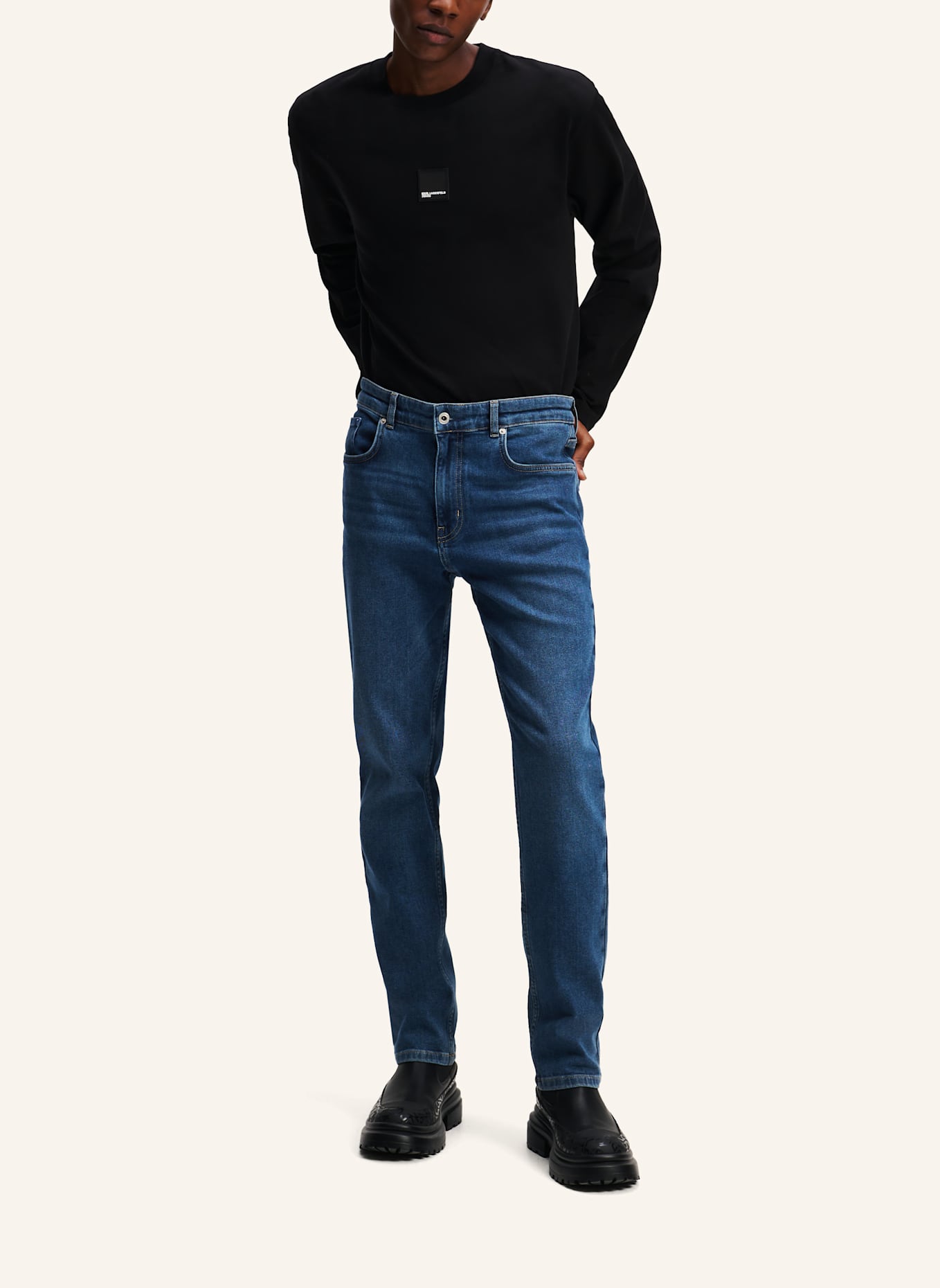 KARL LAGERFELD JEANS SLIM JEANS, Farbe: BLAU (Bild 5)