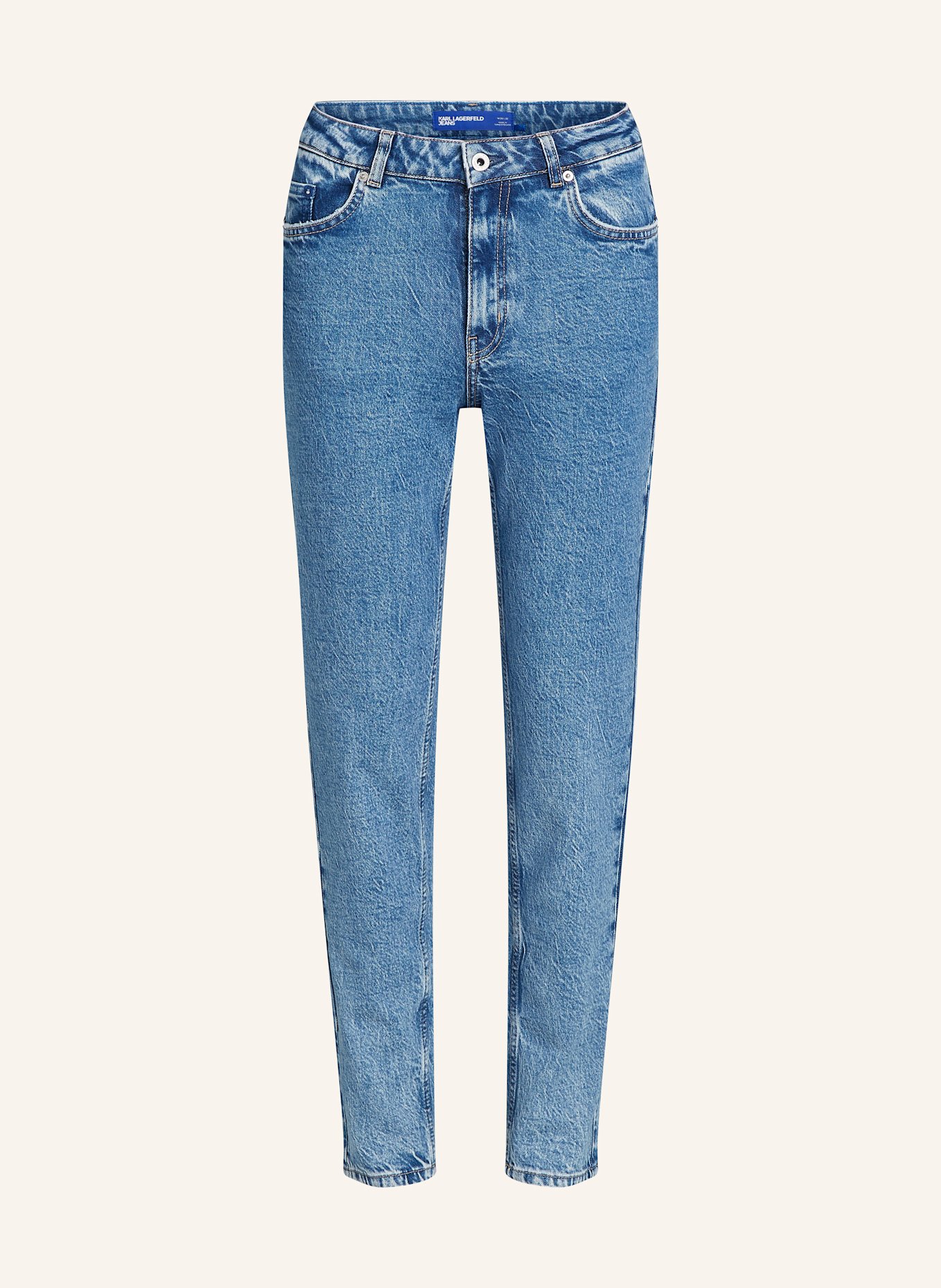 KARL LAGERFELD JEANS MOM JEANS, Farbe: BLAU (Bild 1)