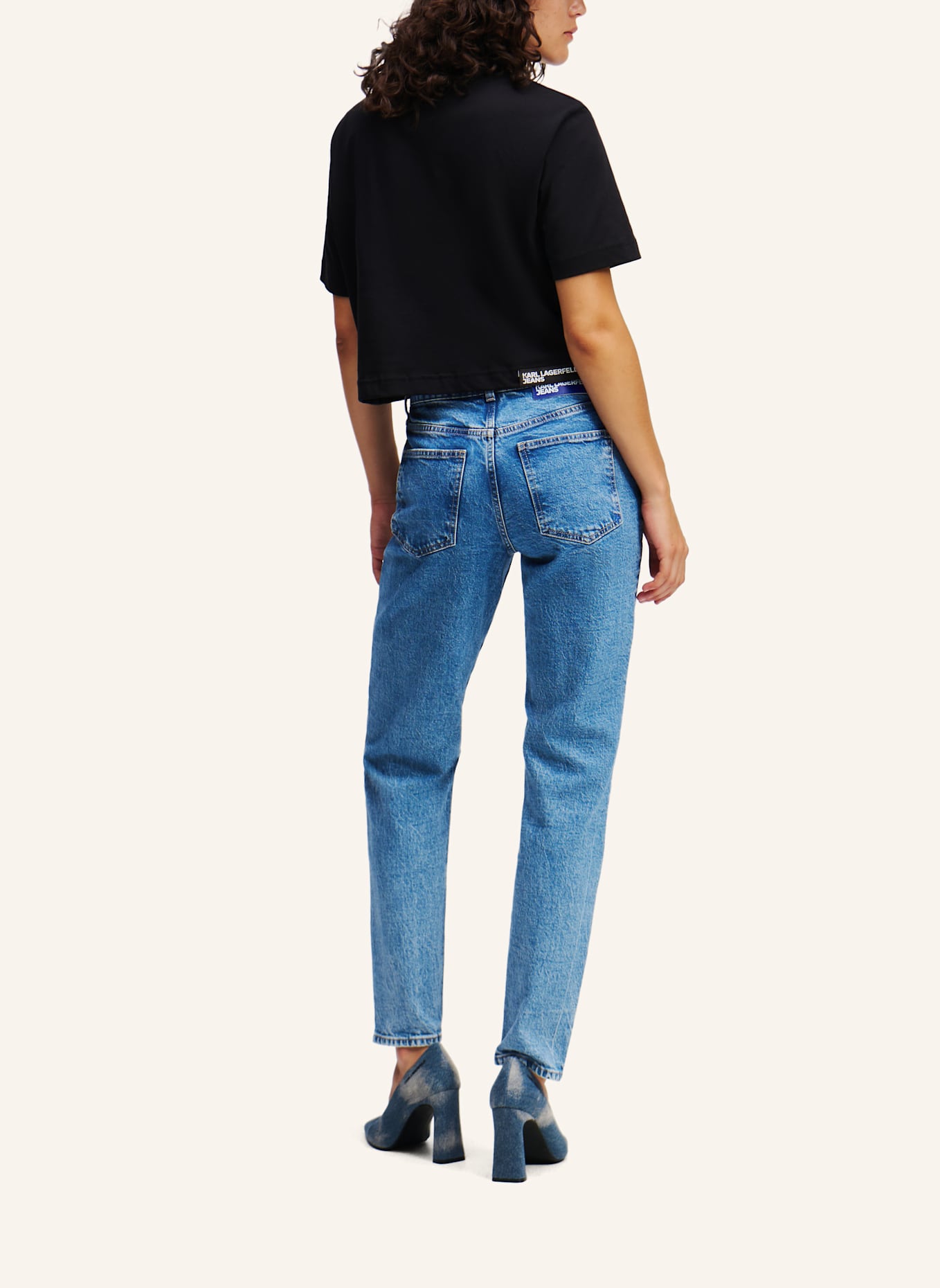 KARL LAGERFELD JEANS MOM JEANS, Farbe: BLAU (Bild 2)