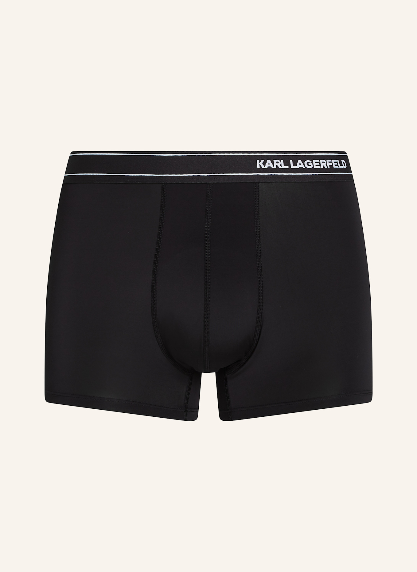 KARL LAGERFELD LEICHTE BOXERSHORTS MIT KARL-LOGO €“ 3ER-SET, Farbe: SCHWARZ (Bild 1)