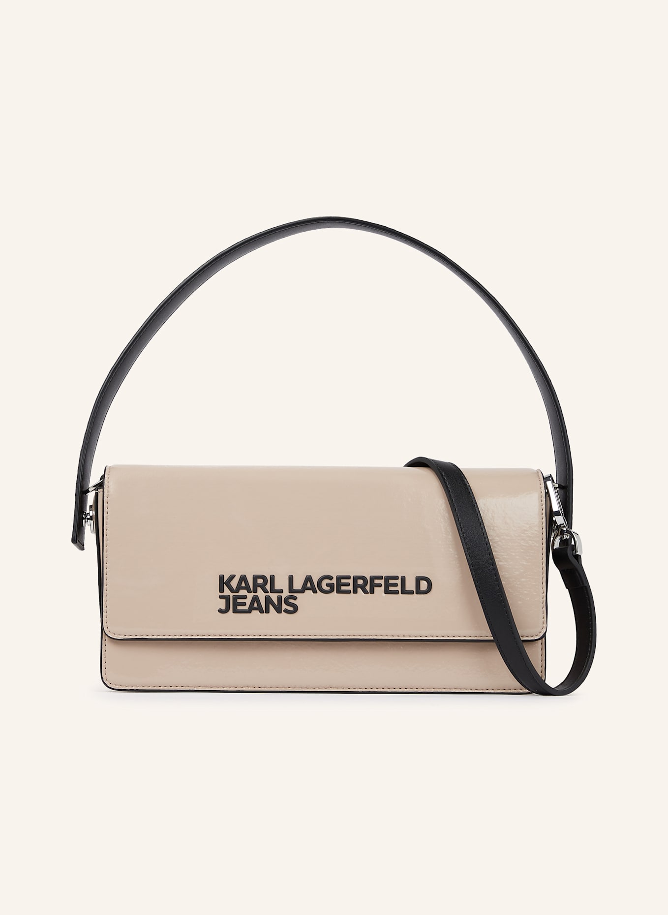 KARL LAGERFELD JEANS FAUX-LEATHER CROSSBODY BAG, Farbe: TAUPE (Bild 1)