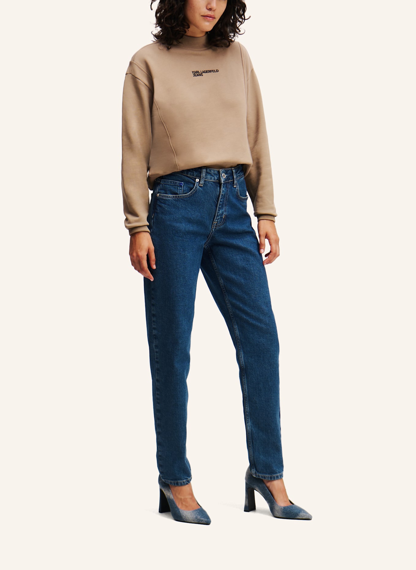 KARL LAGERFELD JEANS MOM JEANS, Farbe: DUNKELBLAU (Bild 5)