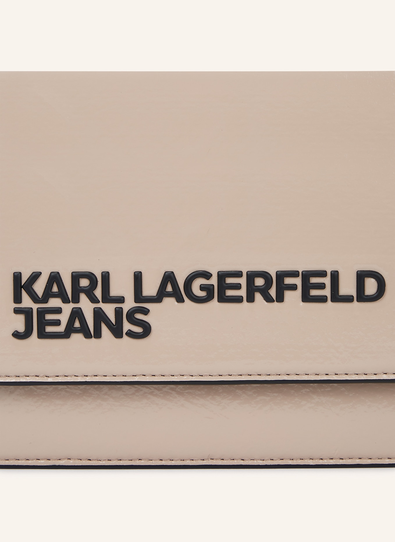 KARL LAGERFELD JEANS FAUX-LEATHER CROSSBODY BAG, Farbe: TAUPE (Bild 4)