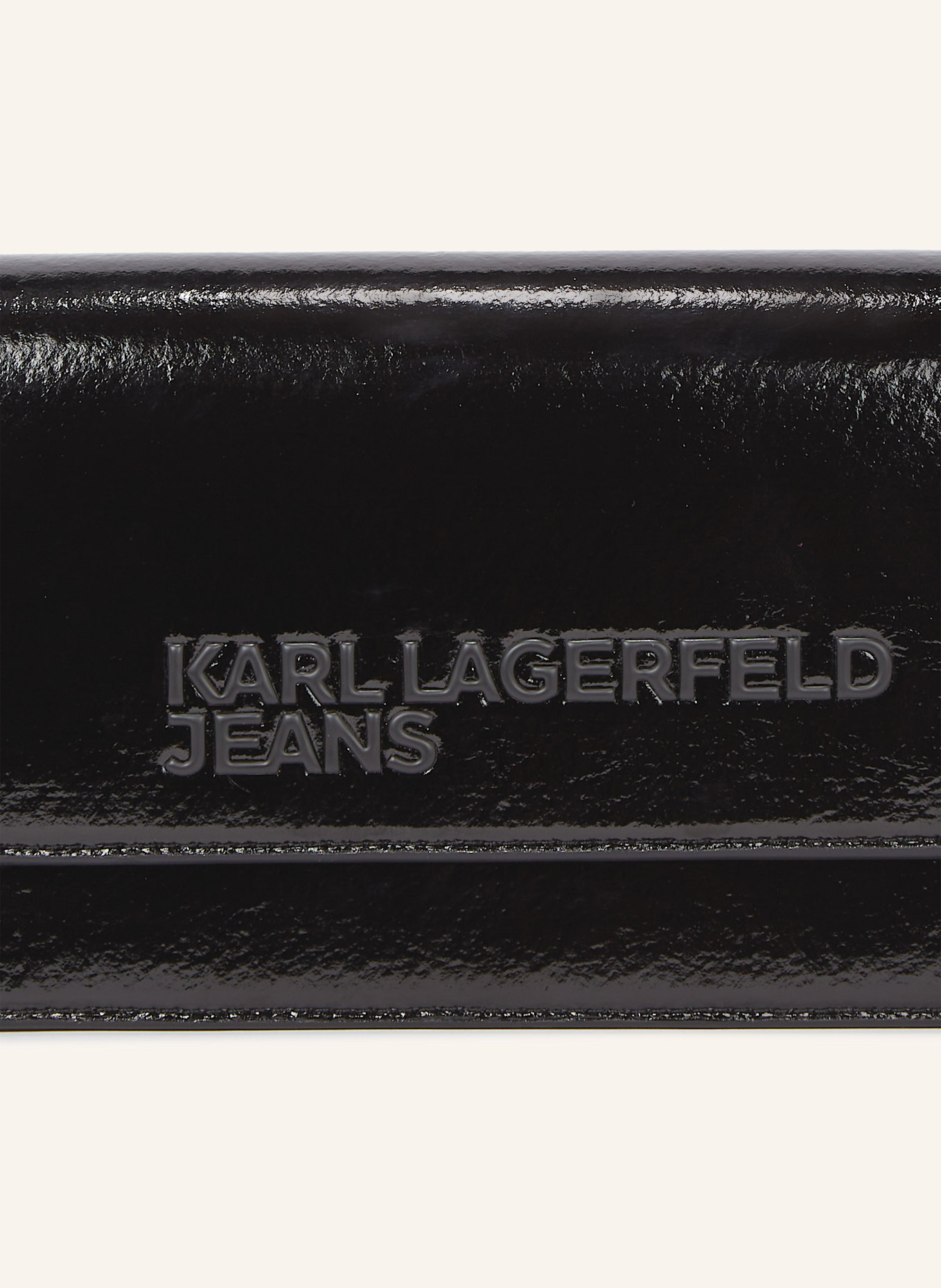 KARL LAGERFELD JEANS FAUX-LEATHER CROSSBODY BAG, Farbe: SCHWARZ (Bild 4)