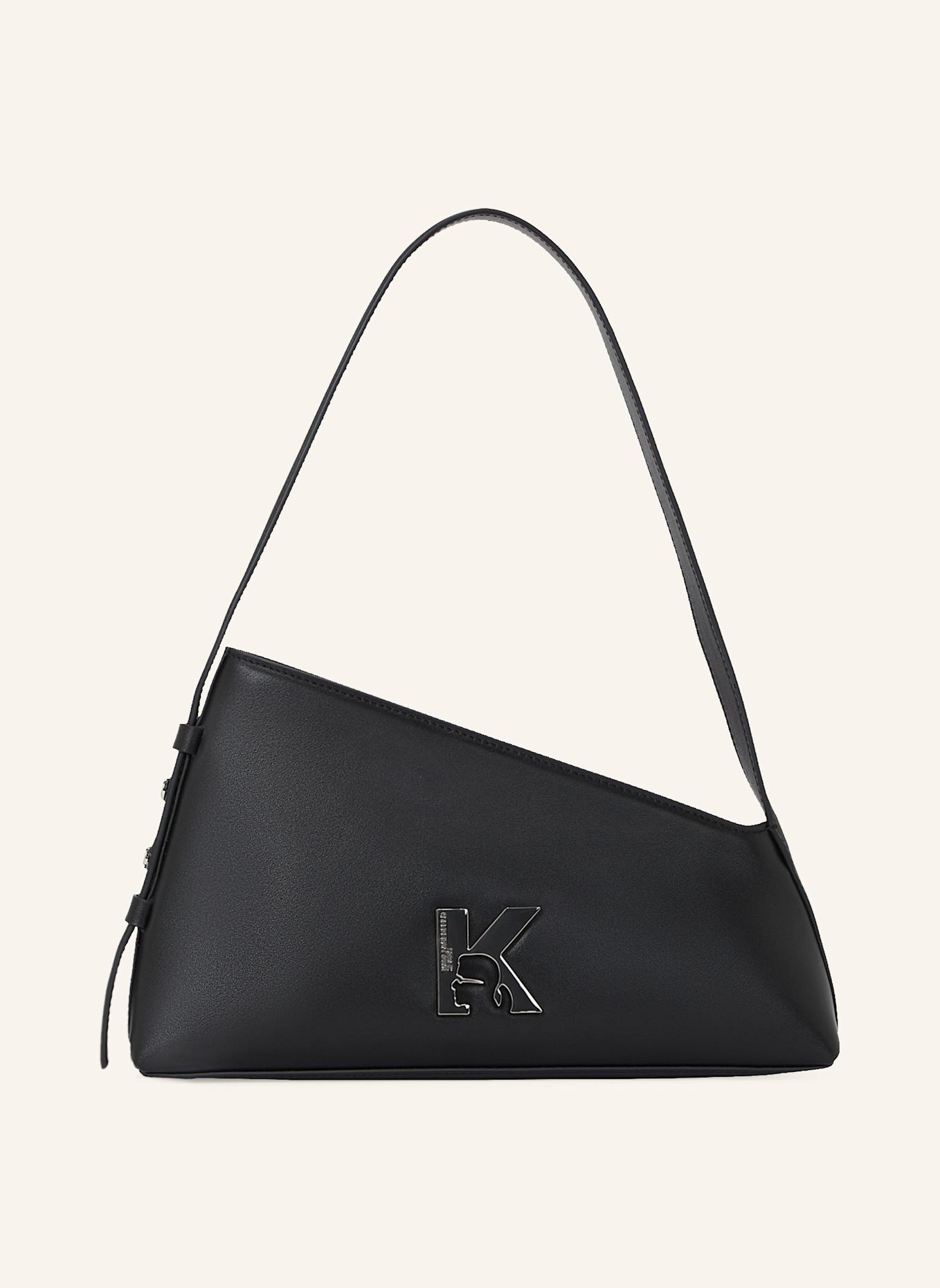 KARL LAGERFELD JEANS GEO LEATHER SHOULDER BAG, Farbe: SCHWARZ (Bild 1)