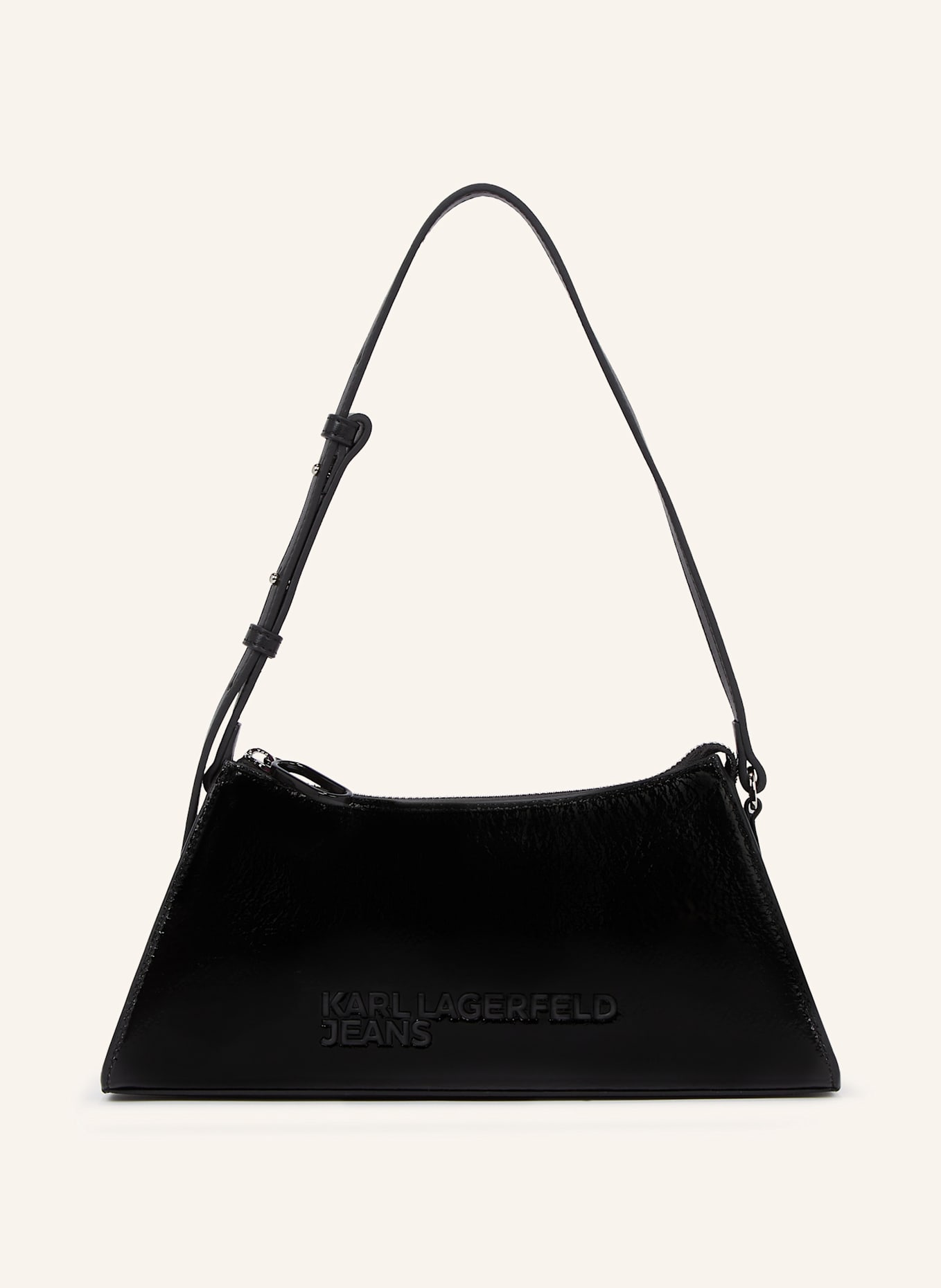 KARL LAGERFELD JEANS FAUX-LEATHER MINI SHOULDER BAG, Farbe: SCHWARZ (Bild 1)