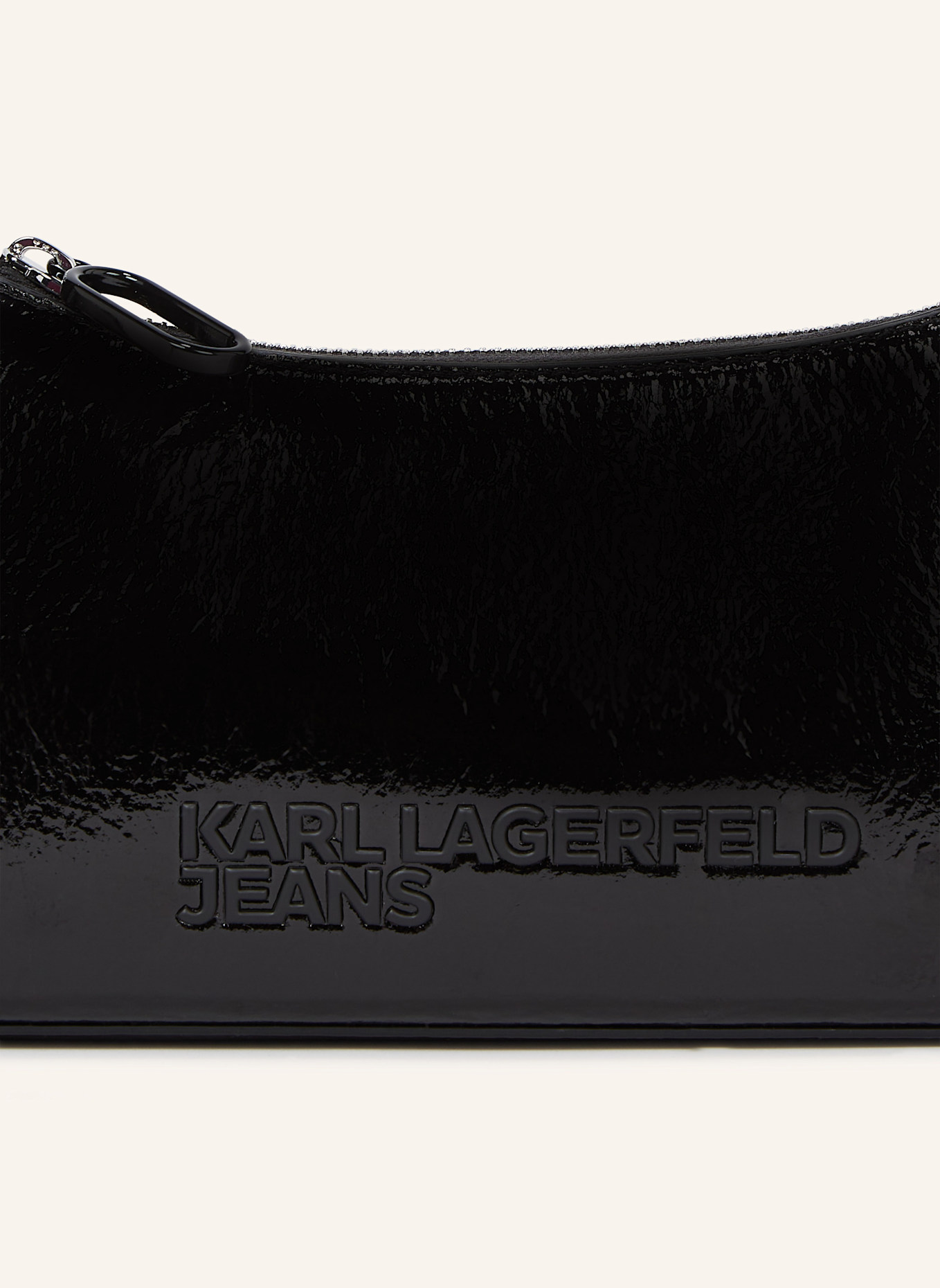 KARL LAGERFELD JEANS FAUX-LEATHER MINI SHOULDER BAG, Farbe: SCHWARZ (Bild 4)