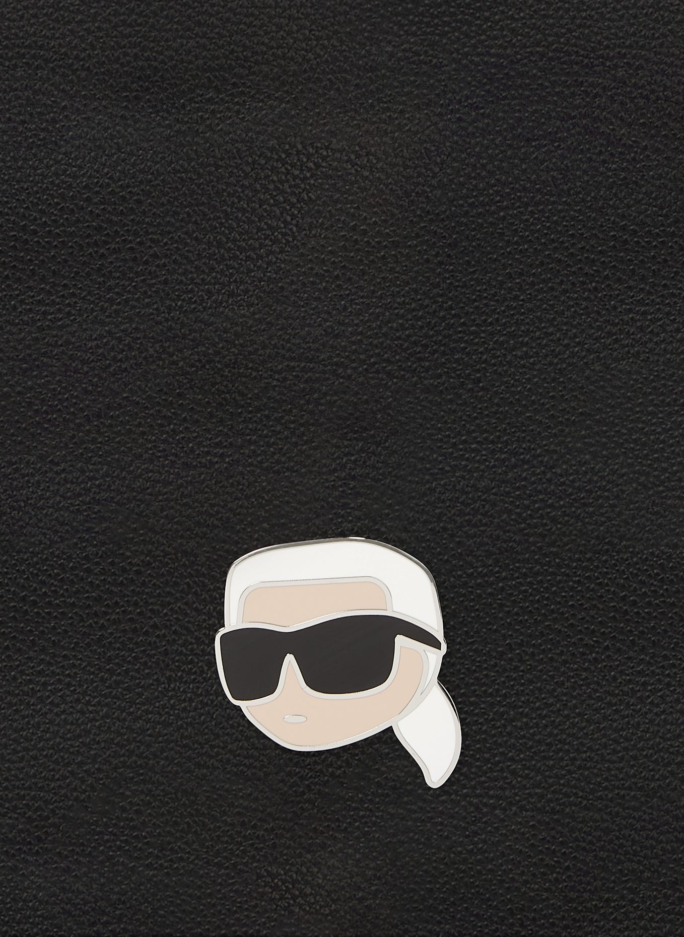 KARL LAGERFELD IKON GENOPPTE SCHULTERTASCHE, Farbe: SCHWARZ (Bild 4)