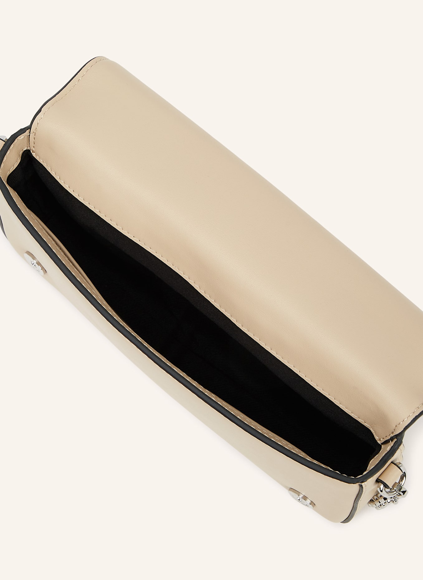 KARL LAGERFELD K/SIGNATURE POUCH: BEIGE