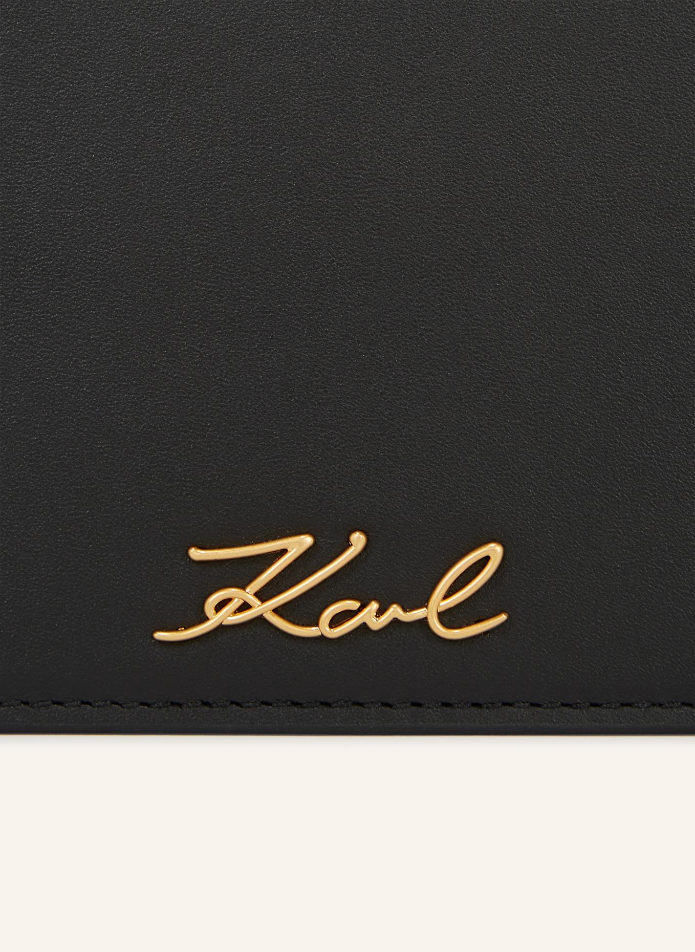 KARL LAGERFELD K/SIGNATURE POUCH, Farbe: SCHWARZ/ GOLD (Bild 4)