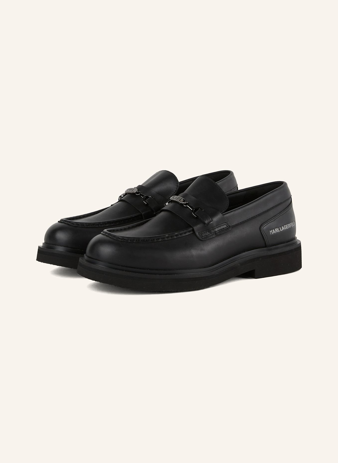 KARL LAGERFELD Flache Schuhe: SCHWARZ
