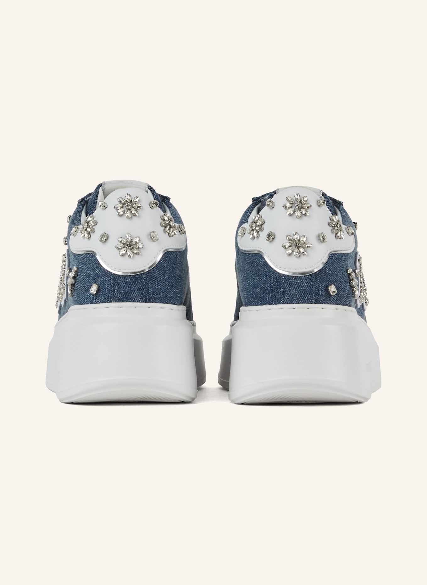 KARL LAGERFELD ANAKAPRI FLORASTONE PATCH SNEAKERS, Farbe: BLAU (Bild 2)